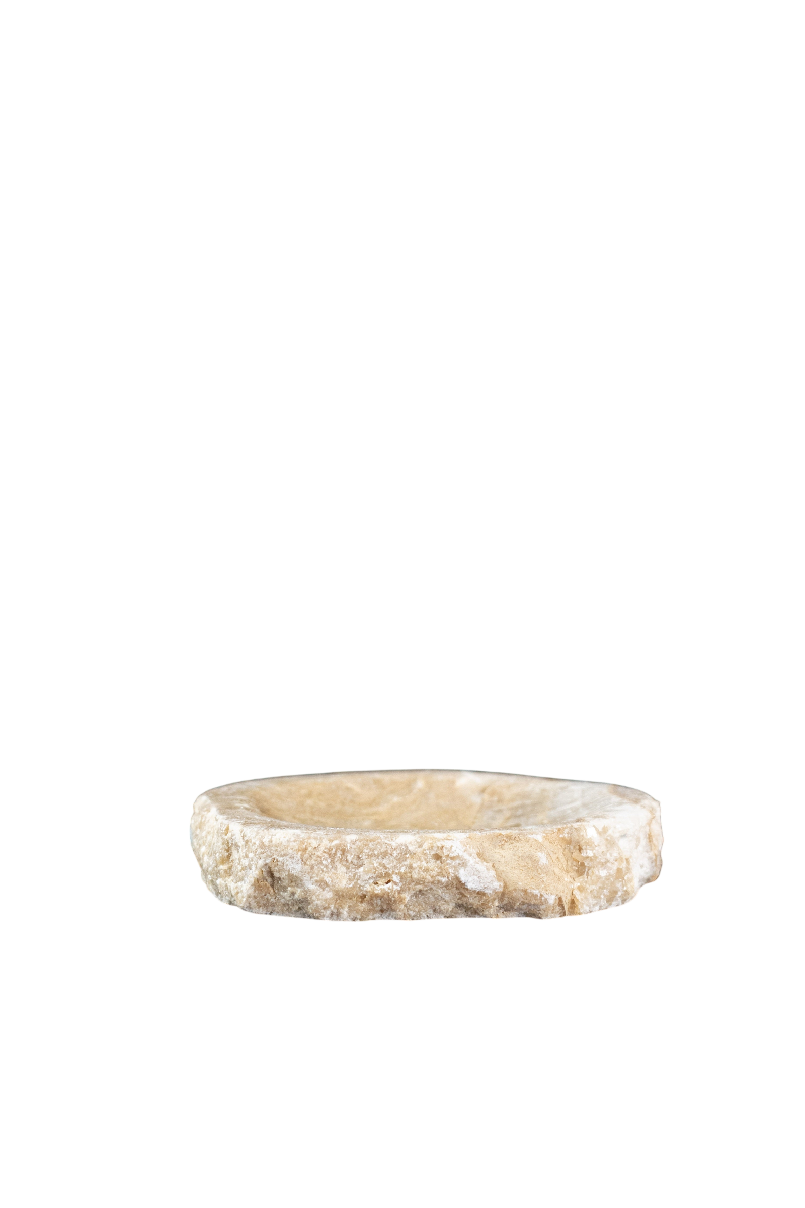 Natural-cut onyx jewellery and soap dish with warm veining