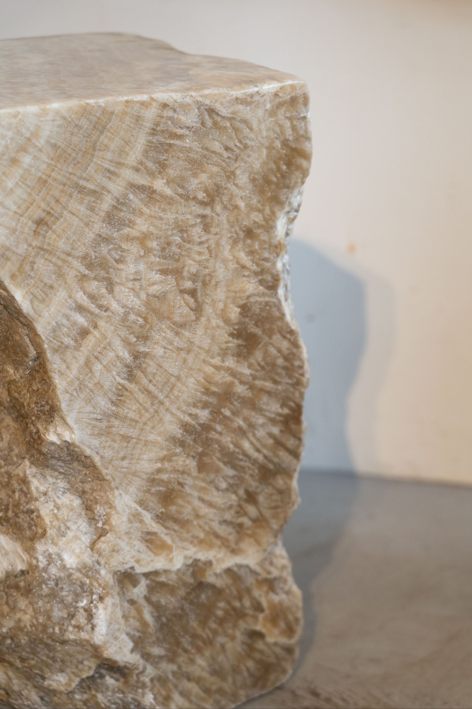 Natural Cut Onyx Side Table \ Stool