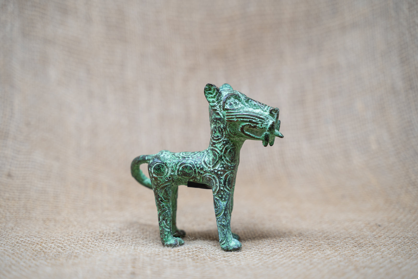 Benin Leopard sculpture - Bronze 56.11
