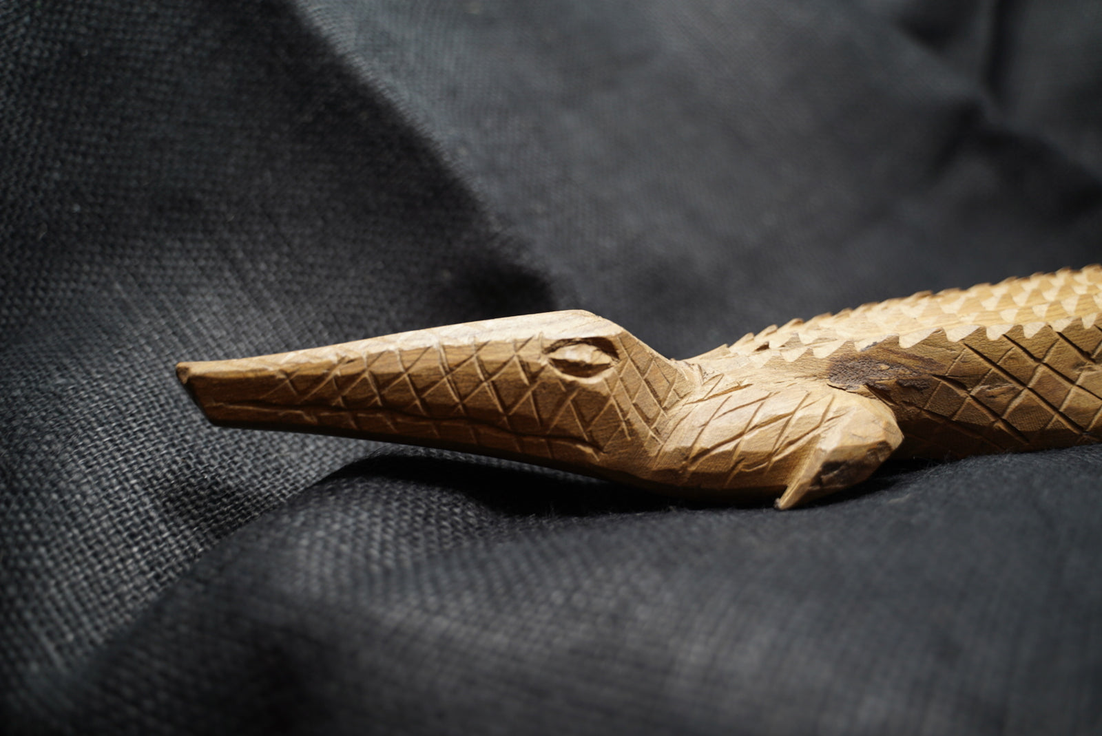 Zimbabwe Crocodile sculpture L 73.3