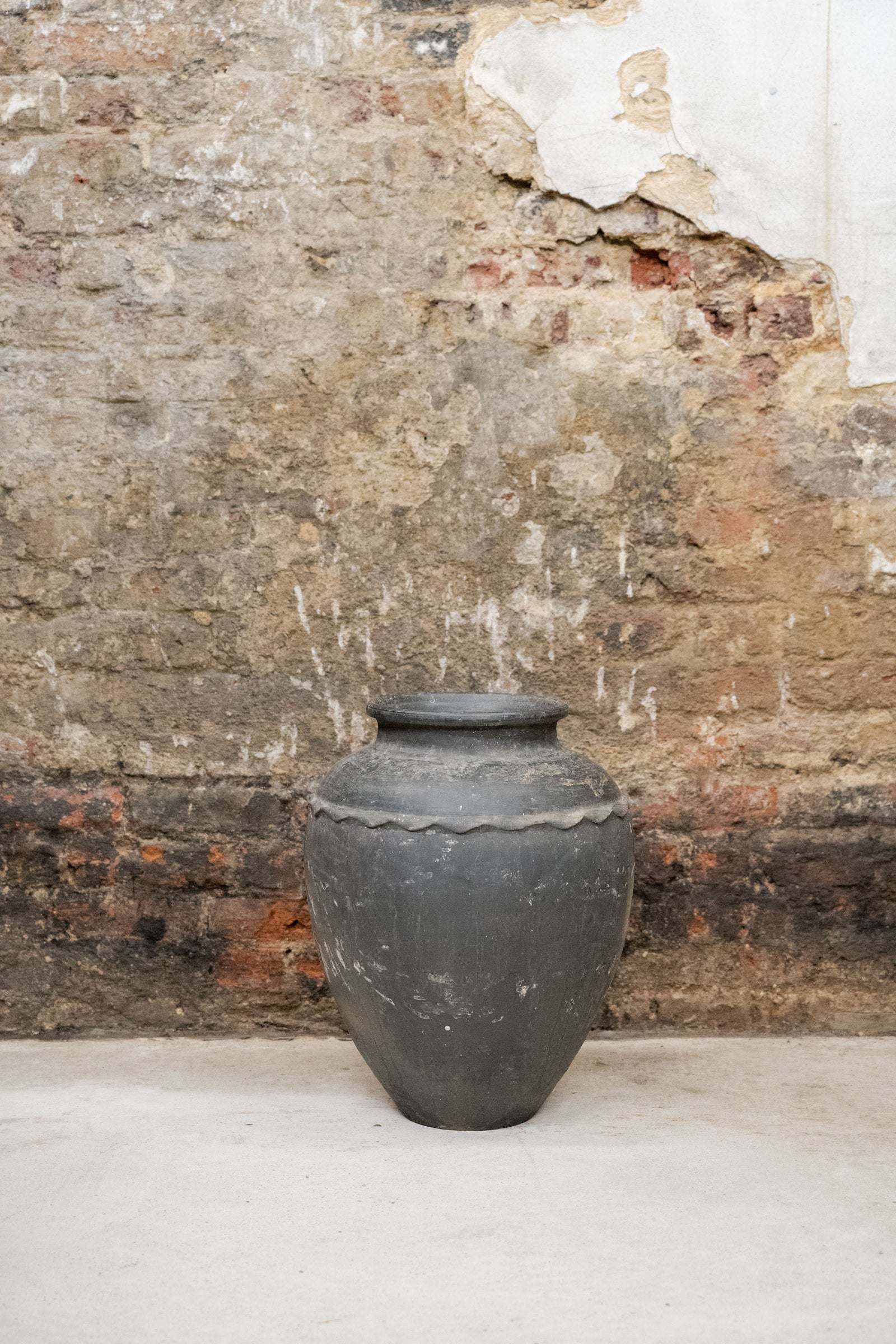 Vintage Black Water Storage Pot