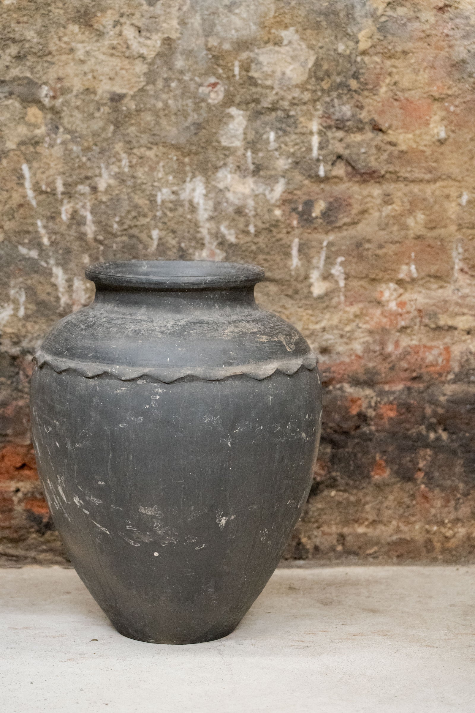 Vintage Black Water Storage Pot