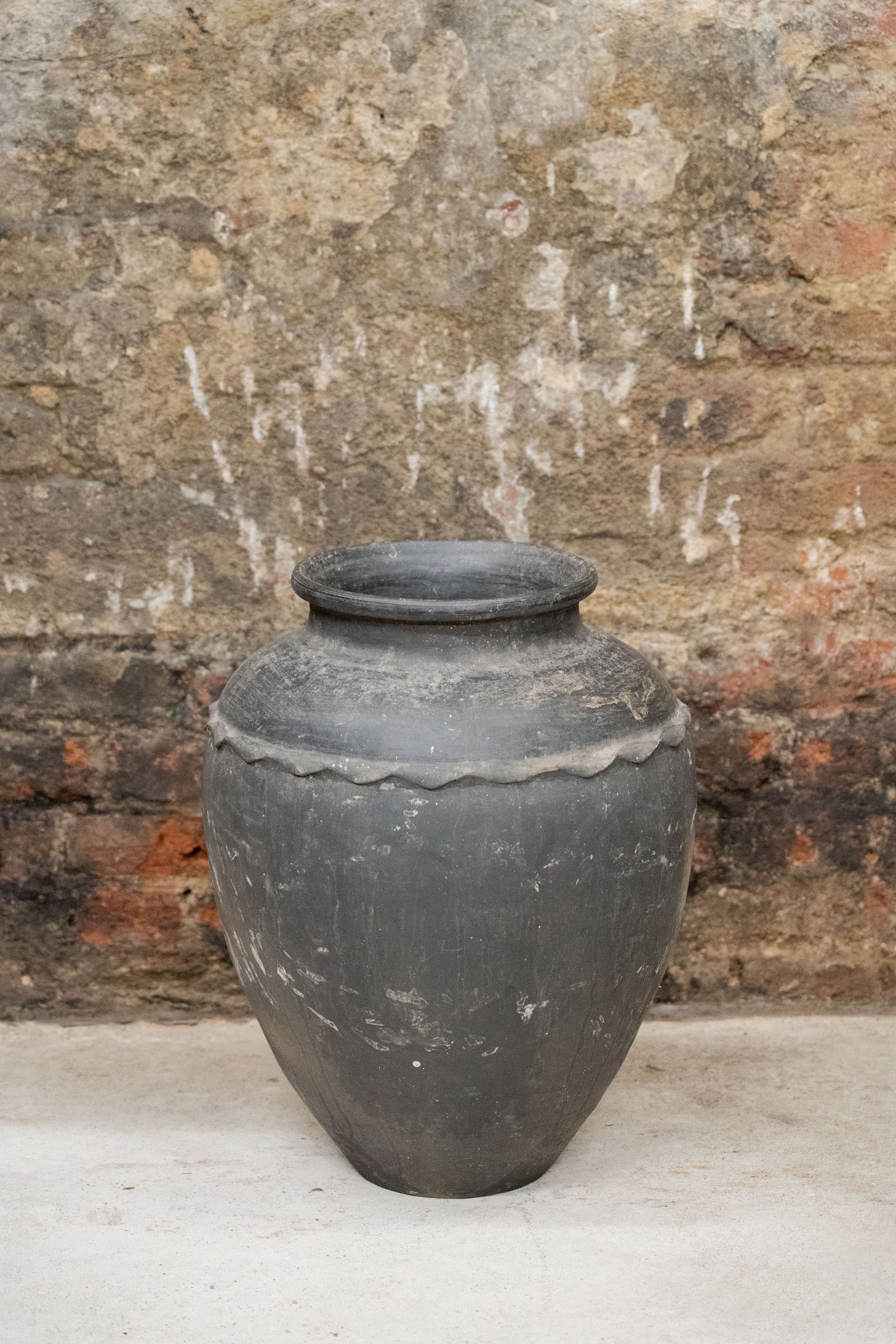 Vintage Black Water Storage Pot
