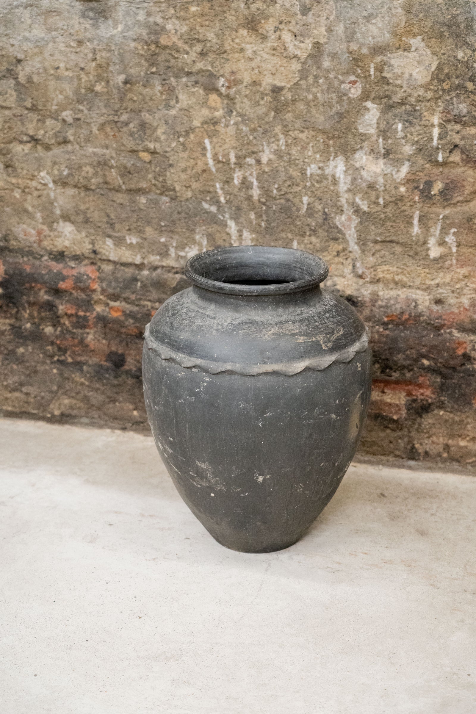 Vintage Black Water Storage Pot