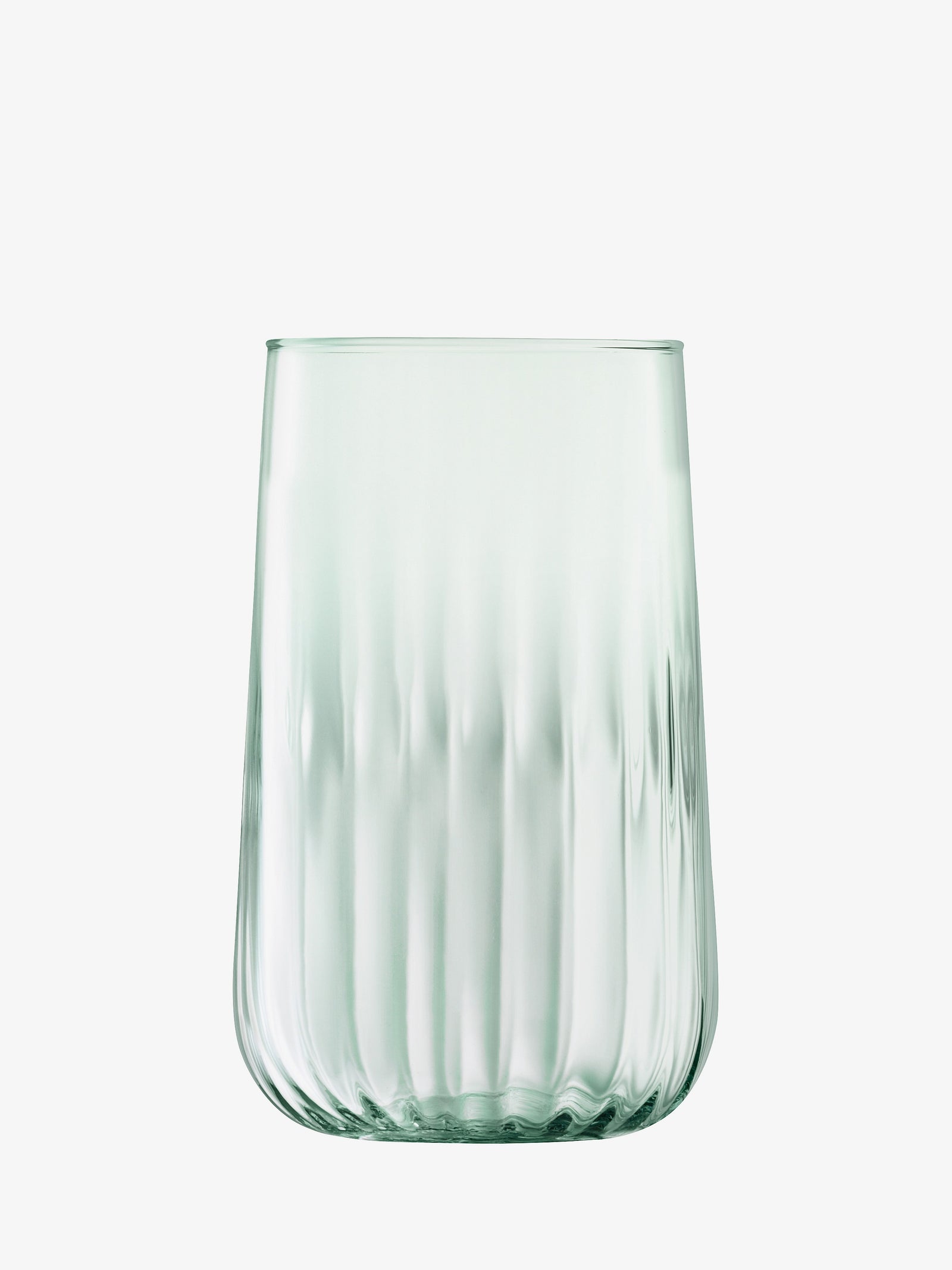 LSA Mia mouth-blown recycled-glass vase and lantern, 25.5cm