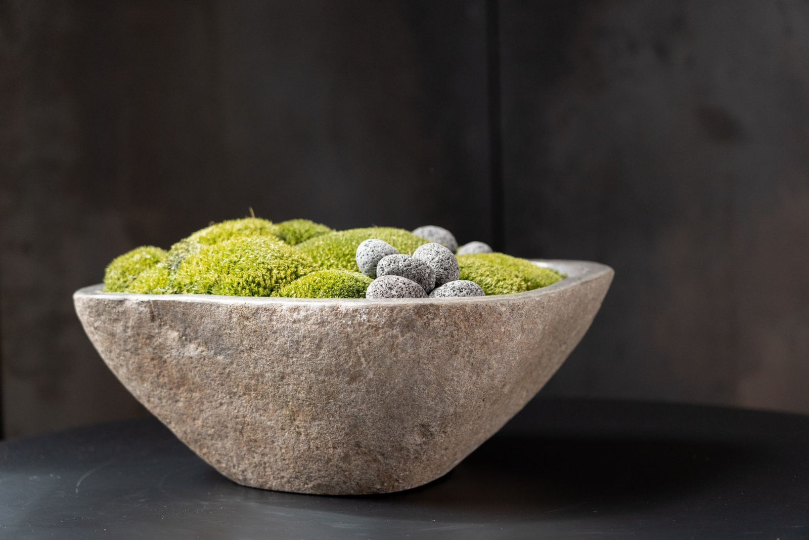 Indo Stone Moss Bowl