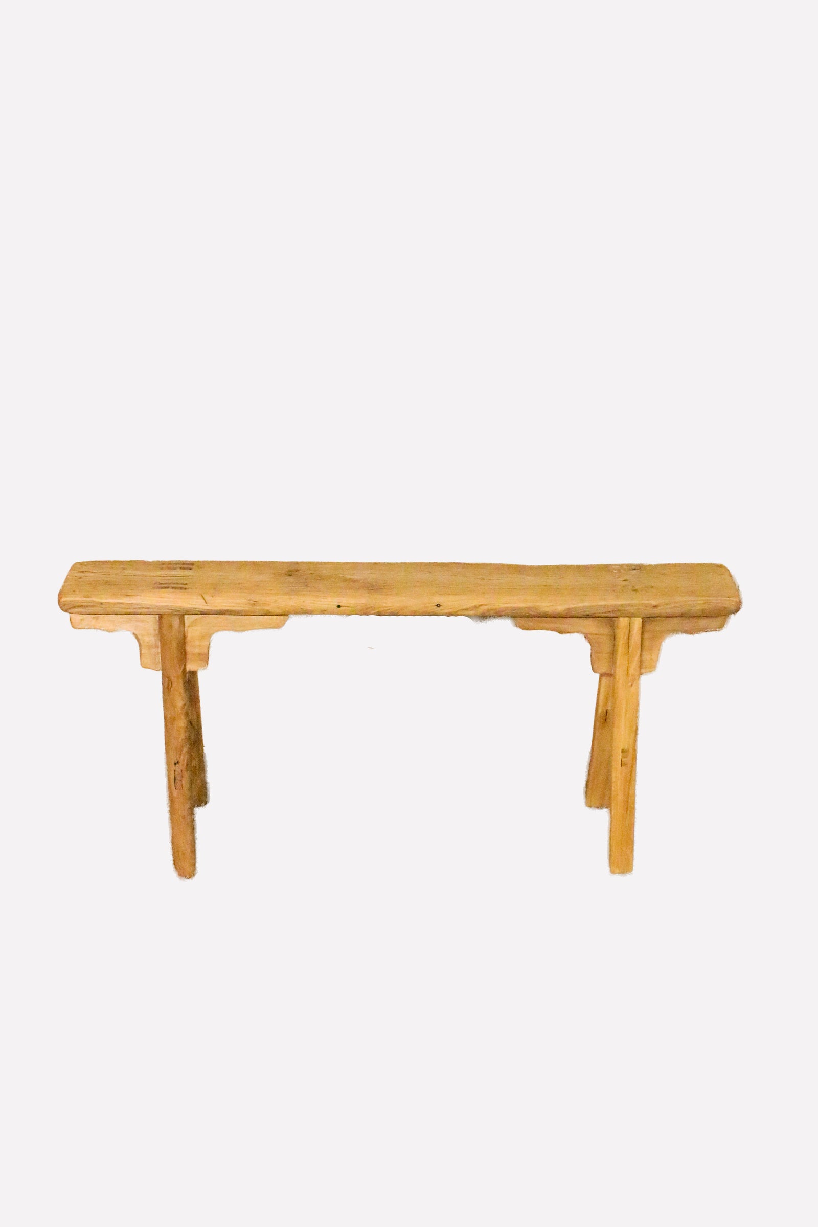 Antique Rustic Elm Bench 14.1