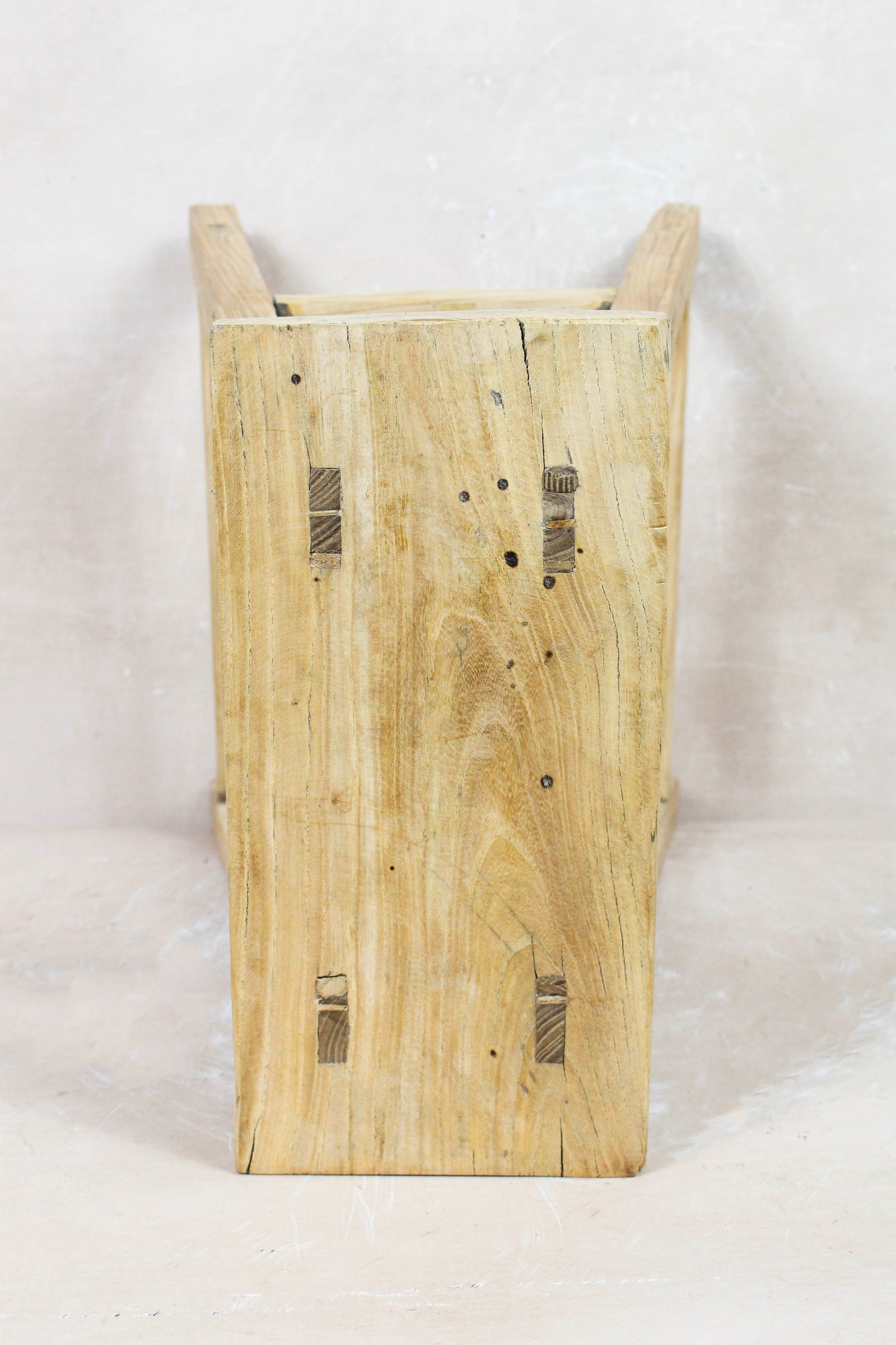 Vintage Rustic Stool - Elm wood - 76