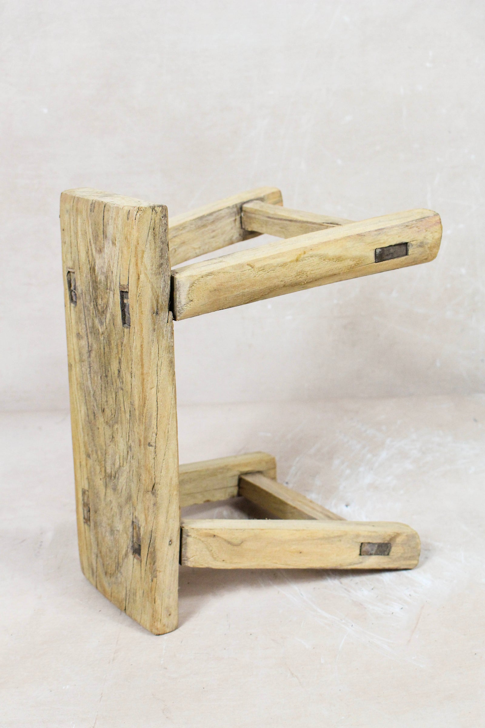Vintage Rustic Stool Small - Elm wood - 80