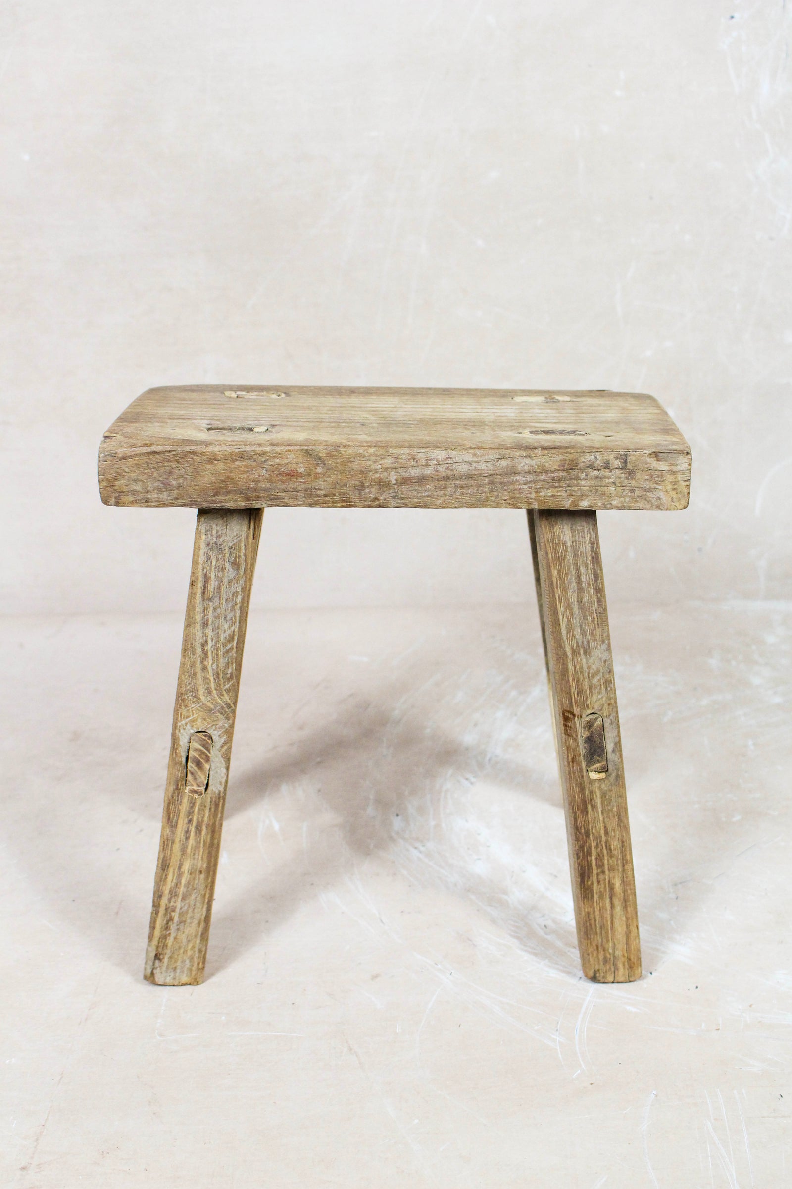 Vintage Rustic Stool Small - Elm wood - 98