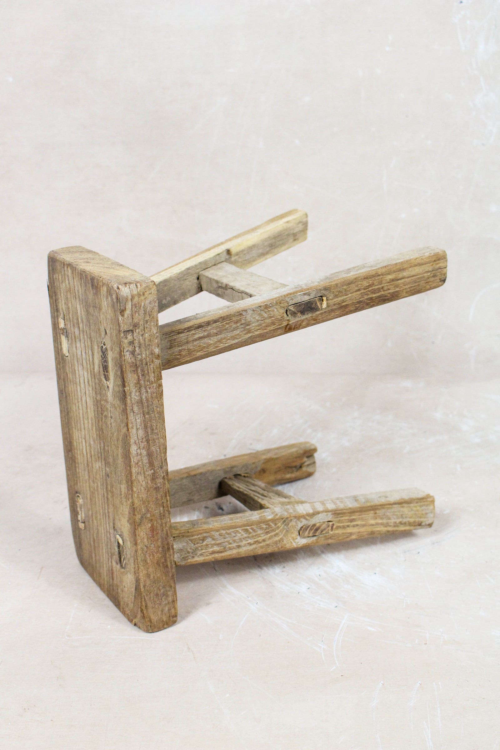 Vintage Rustic Stool Small - Elm wood - 98