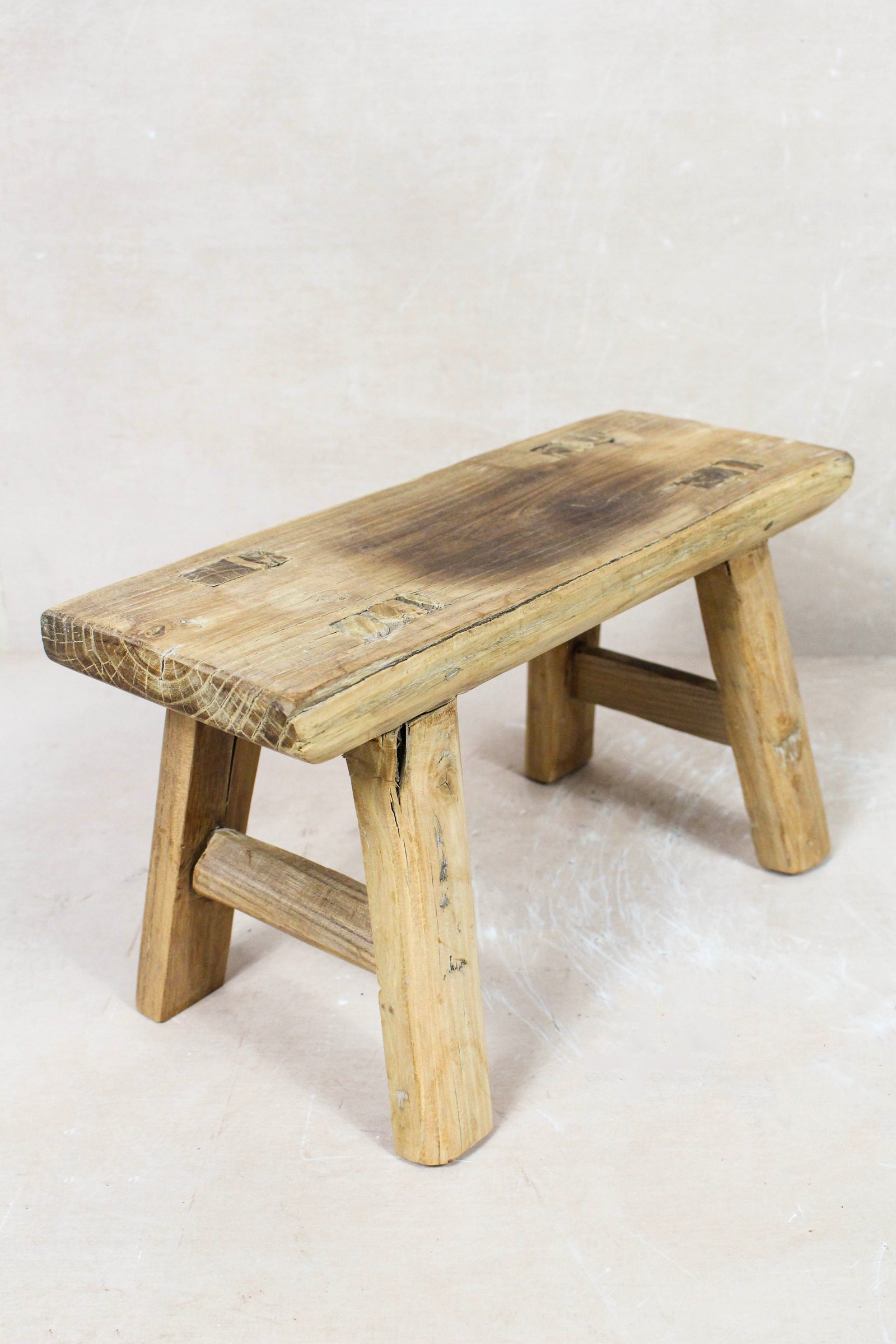 Vintage Rustic Stool Small - Elm wood - 99