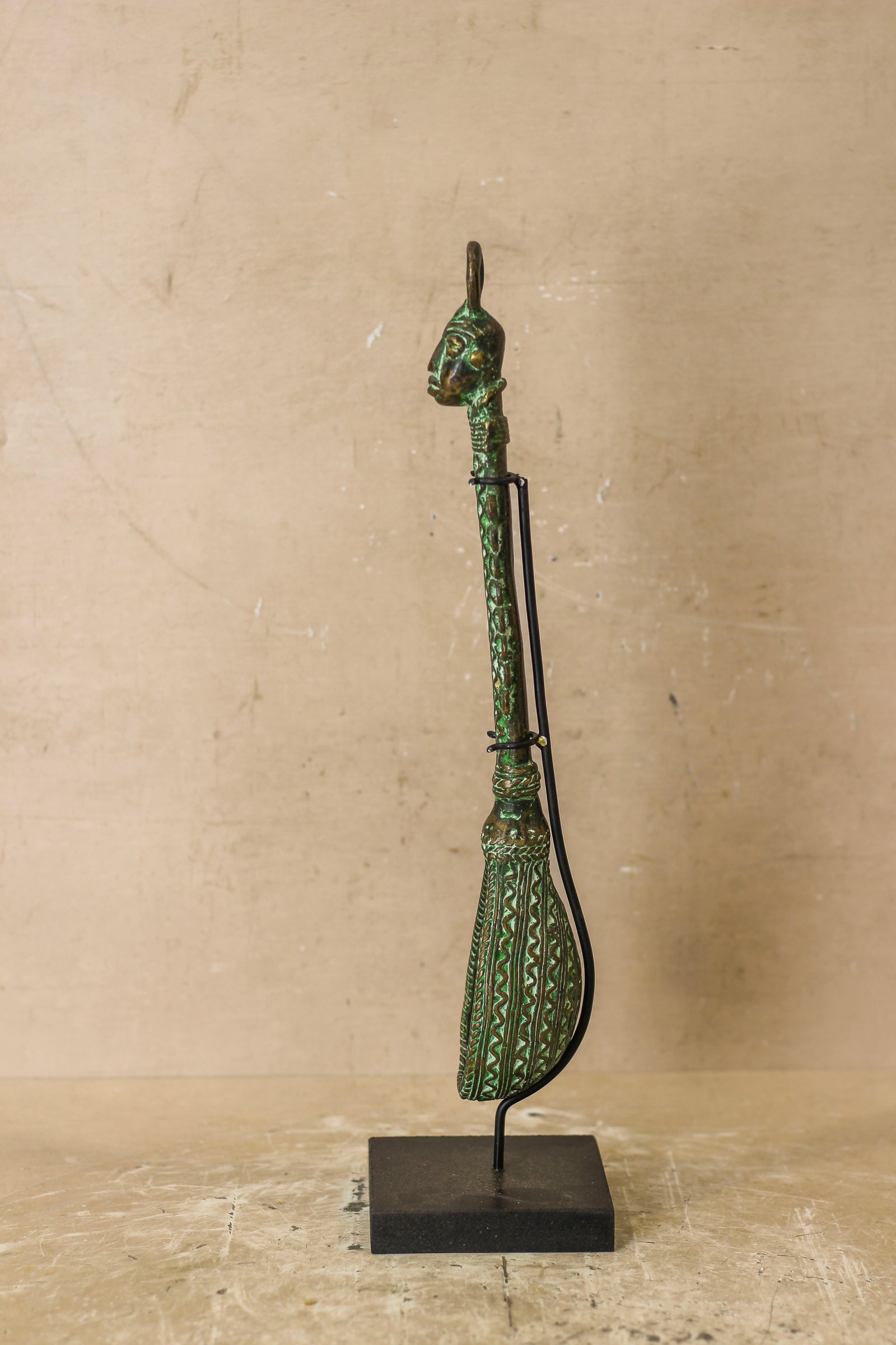 Benin Bronze Spoon - 143.1