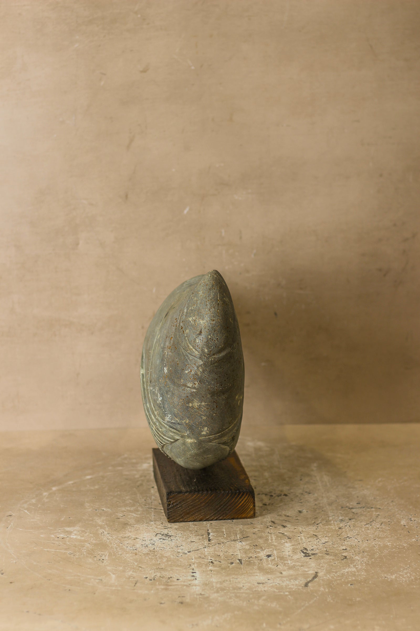 Stone Fish Sculpture - Zimbabwe - 98.2