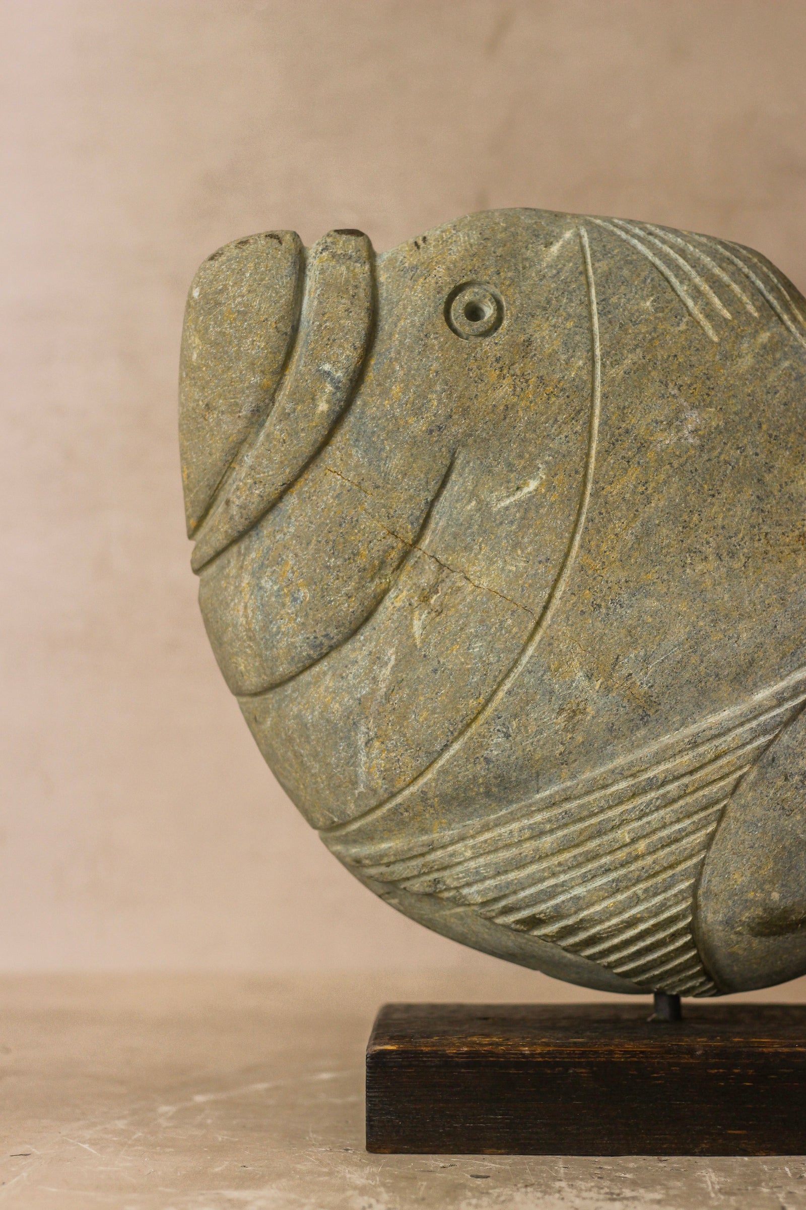Stone Fish Sculpture - Zimbabwe - 98.1