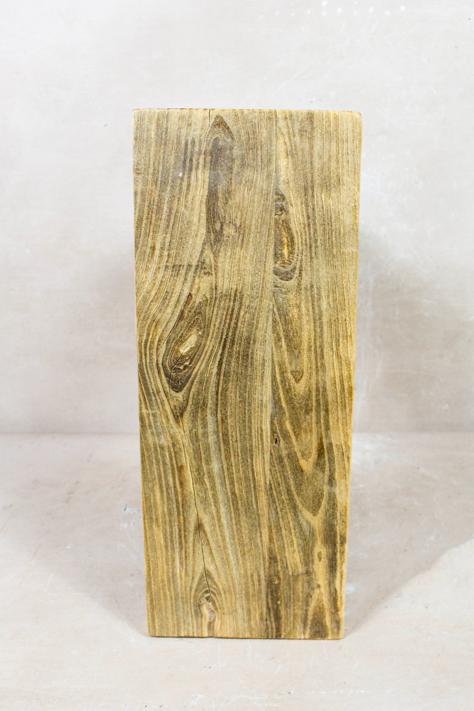 Vintage Rustic Square Elm Wood Stool - 134