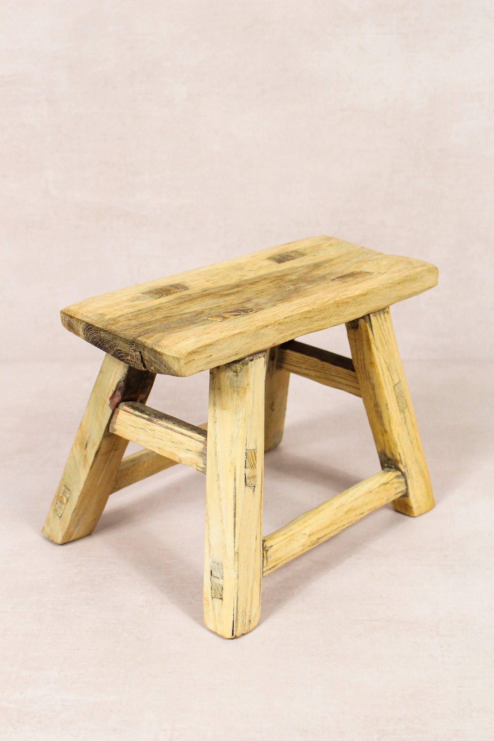 Vintage Rustic Stool - Elm wood - Small - 151