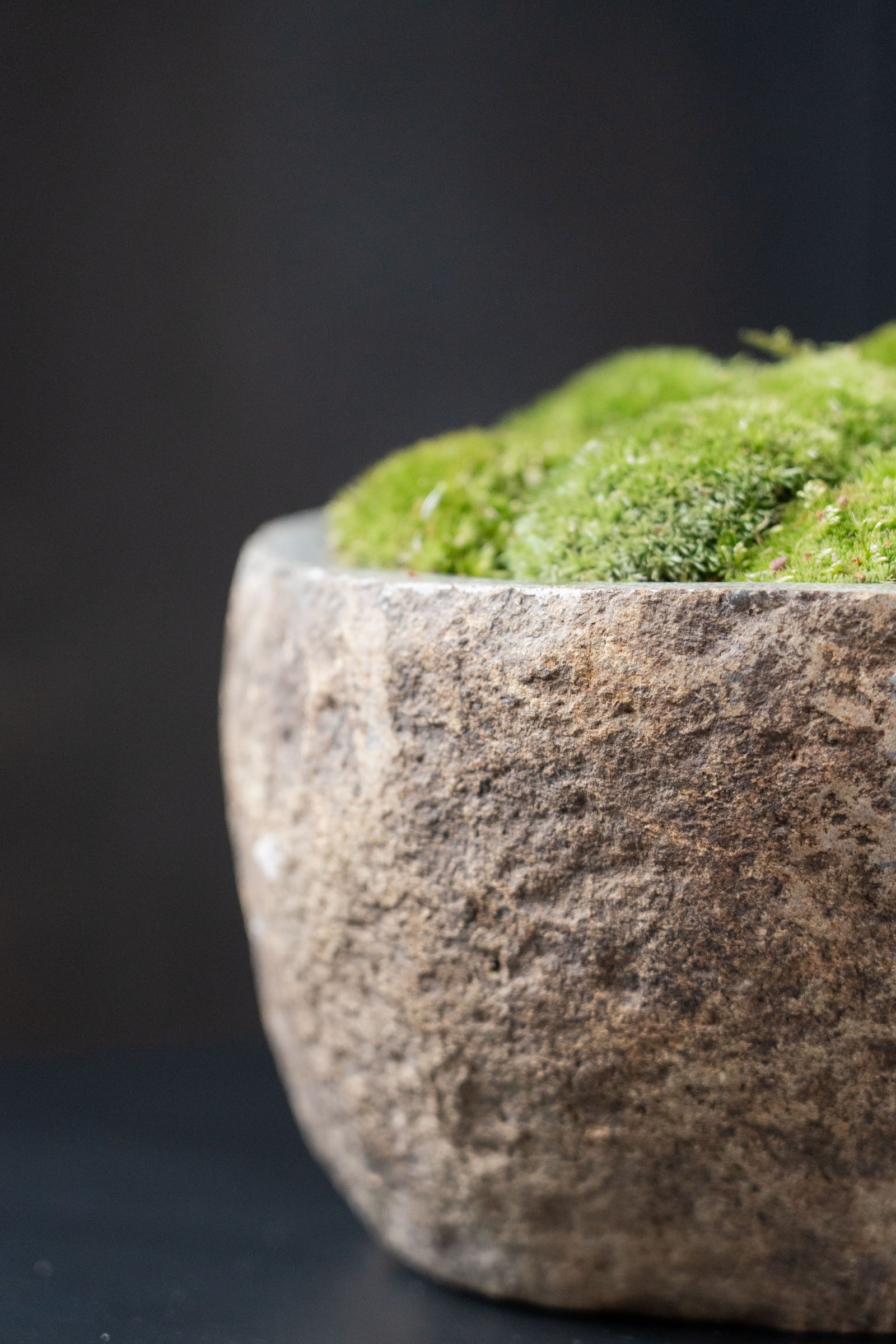 Indo Stone Moss Bowl