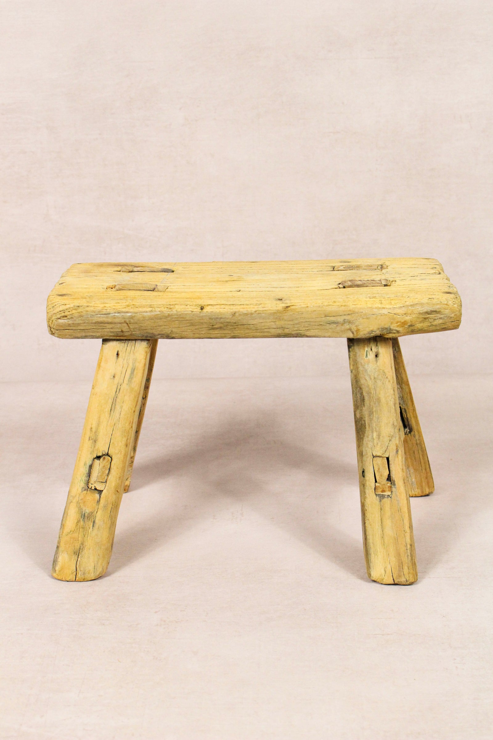 Vintage Rustic Stool - Elm wood - Small - 165