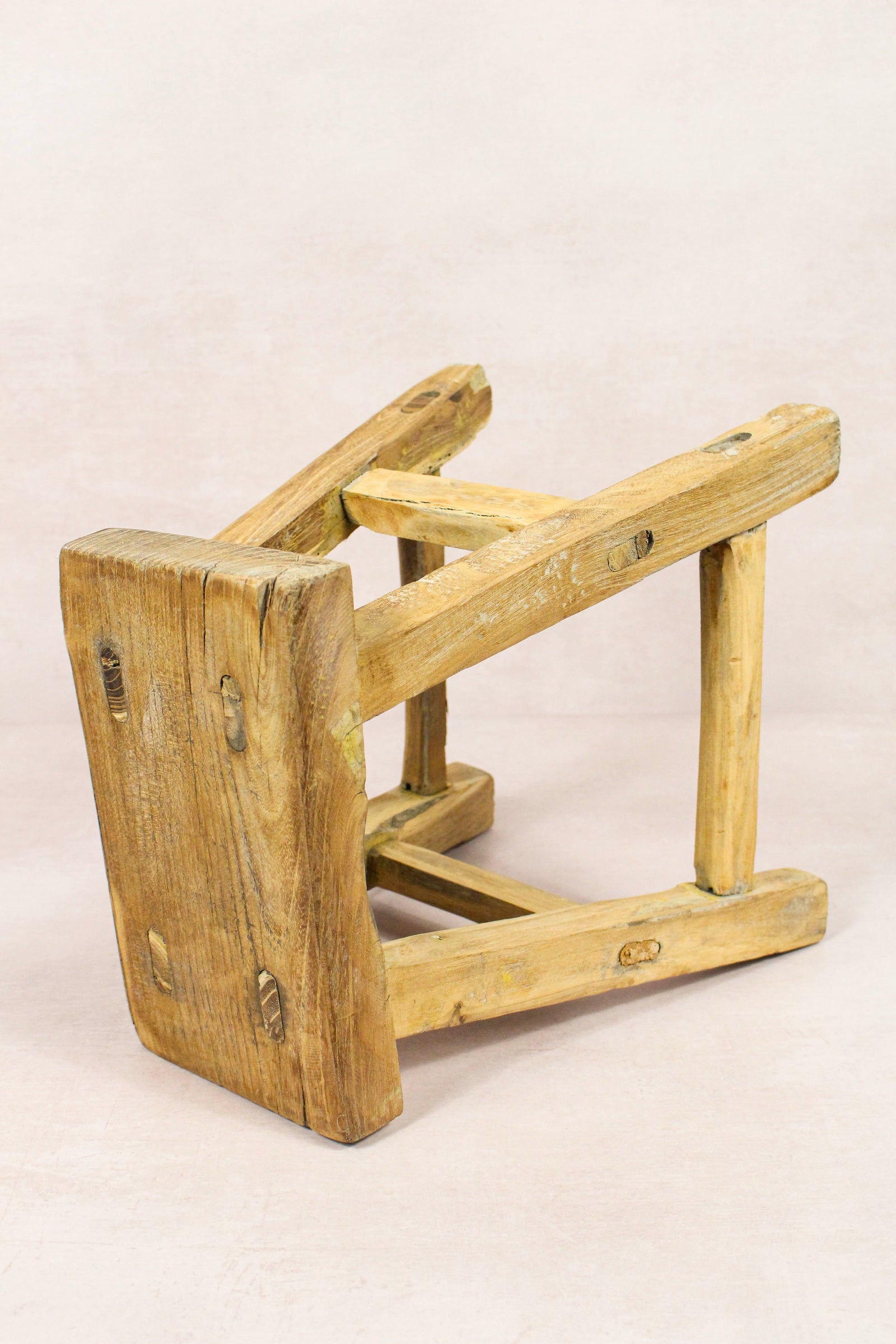 Vintage Rustic Stool - Elm wood - Small - 167