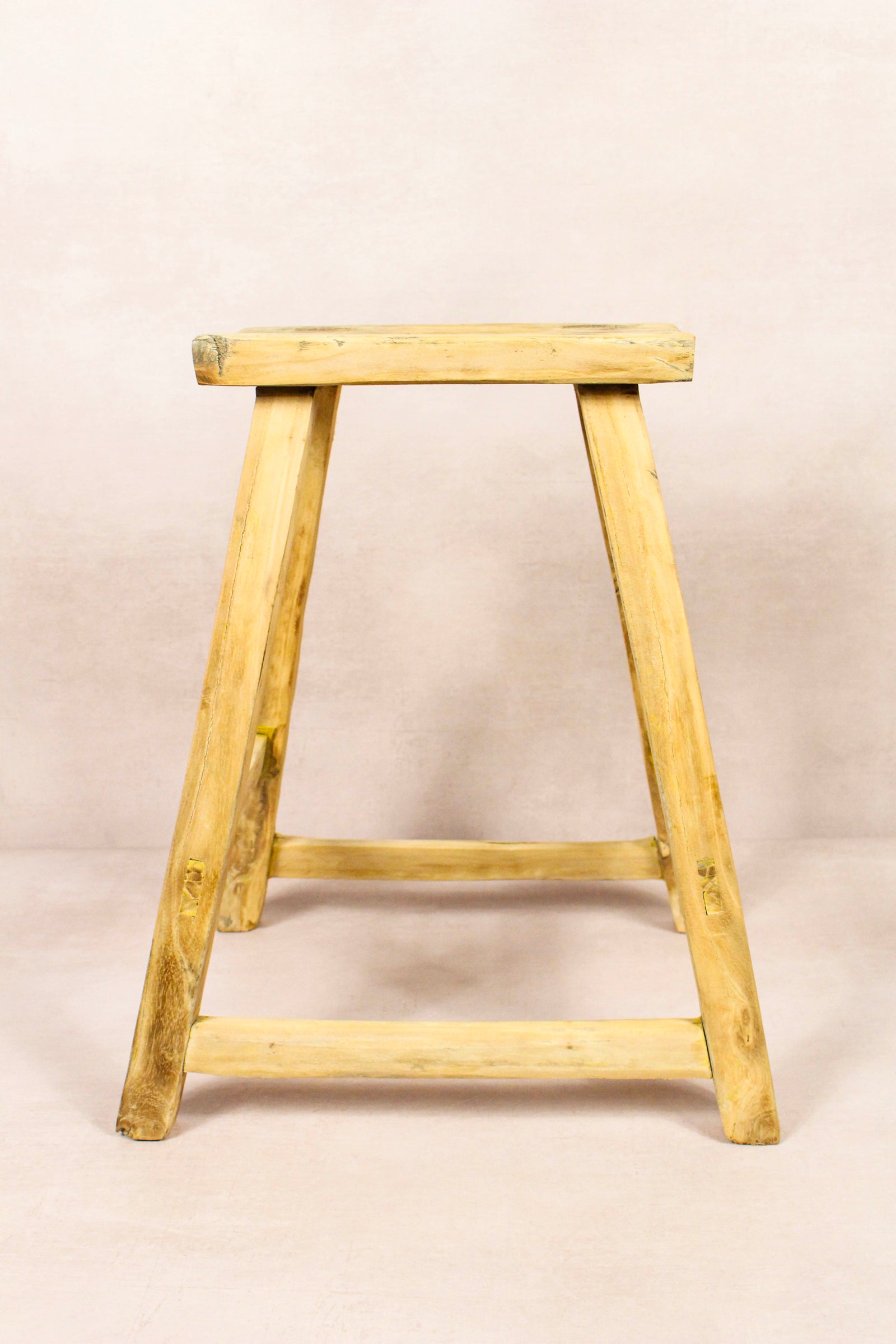 Vintage Rustic Stool - Elm wood - 178