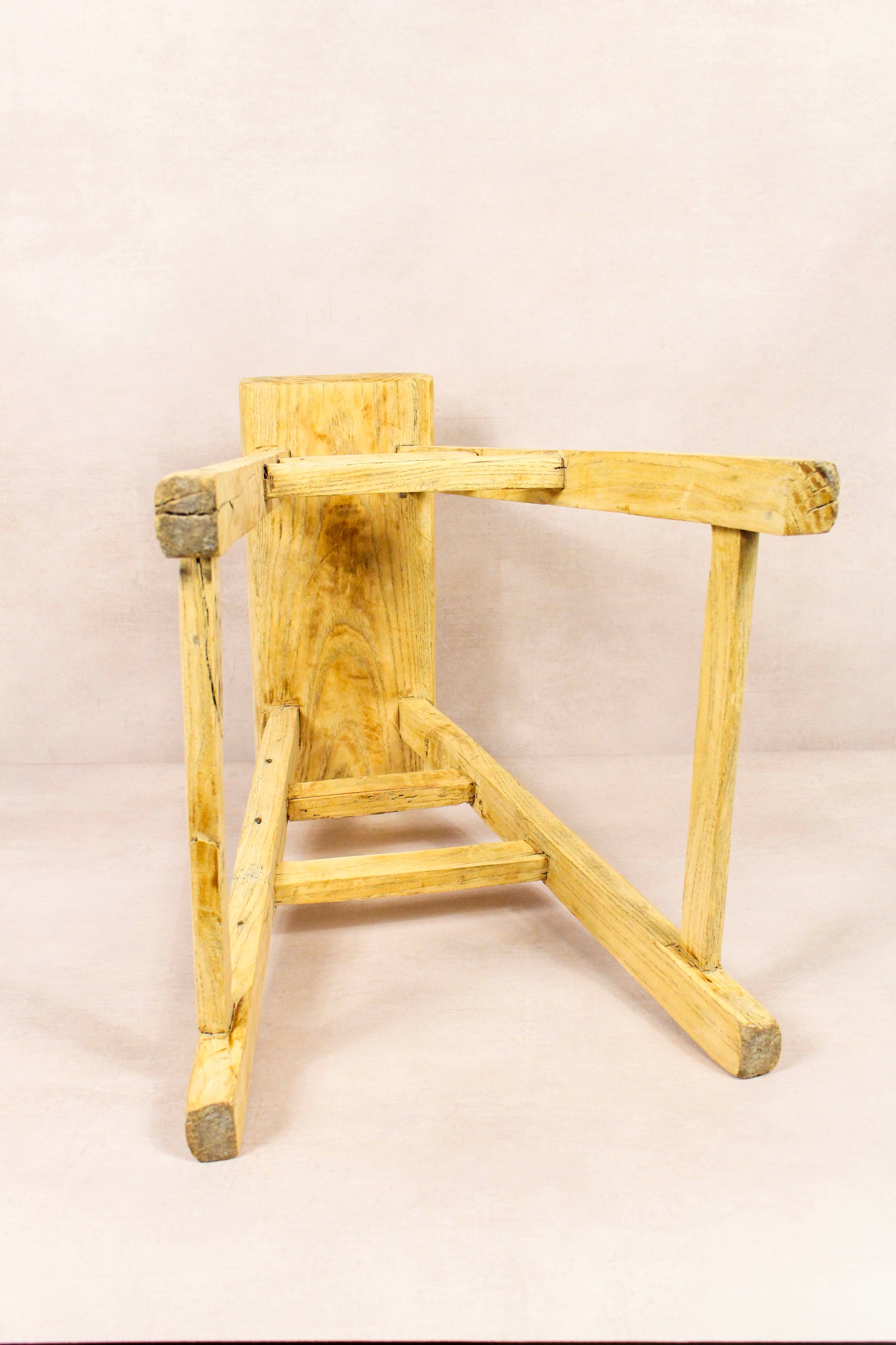 Vintage Rustic Stool - Elm wood - 182