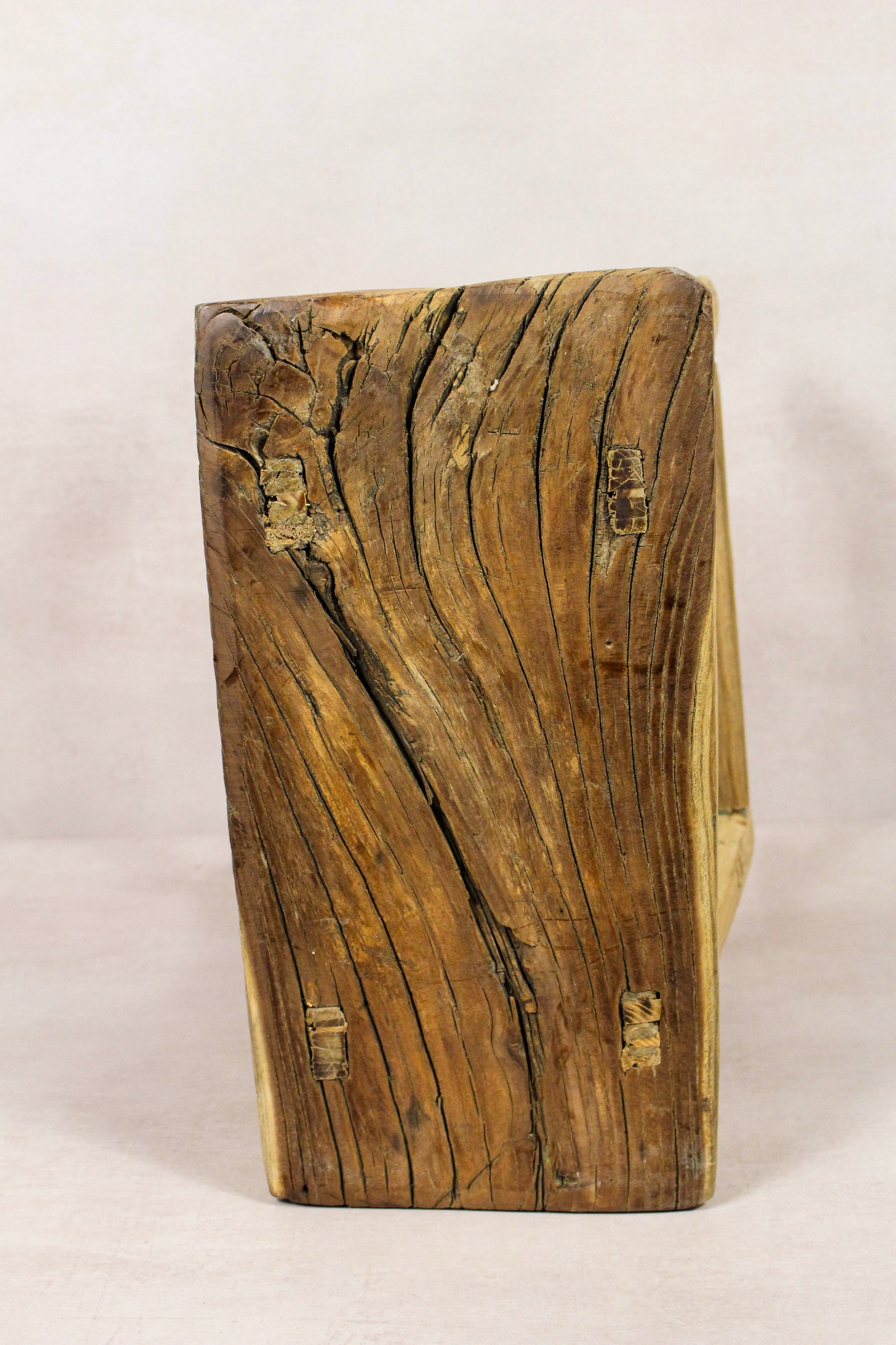 Vintage Rustic Stool - Elm wood - 186