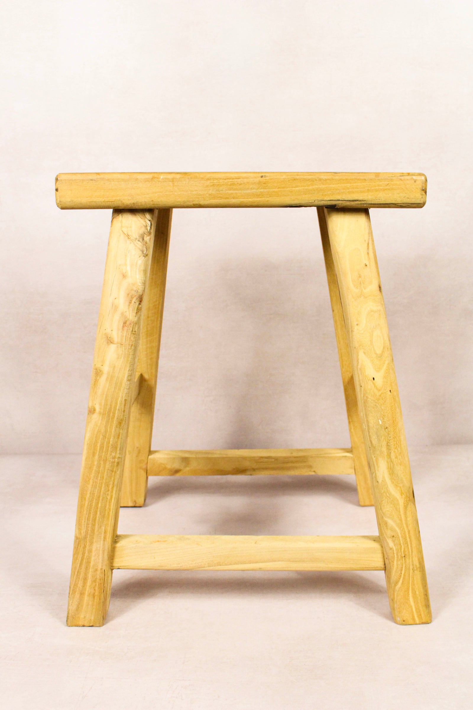 Vintage Rustic Stool - Elm wood - 188