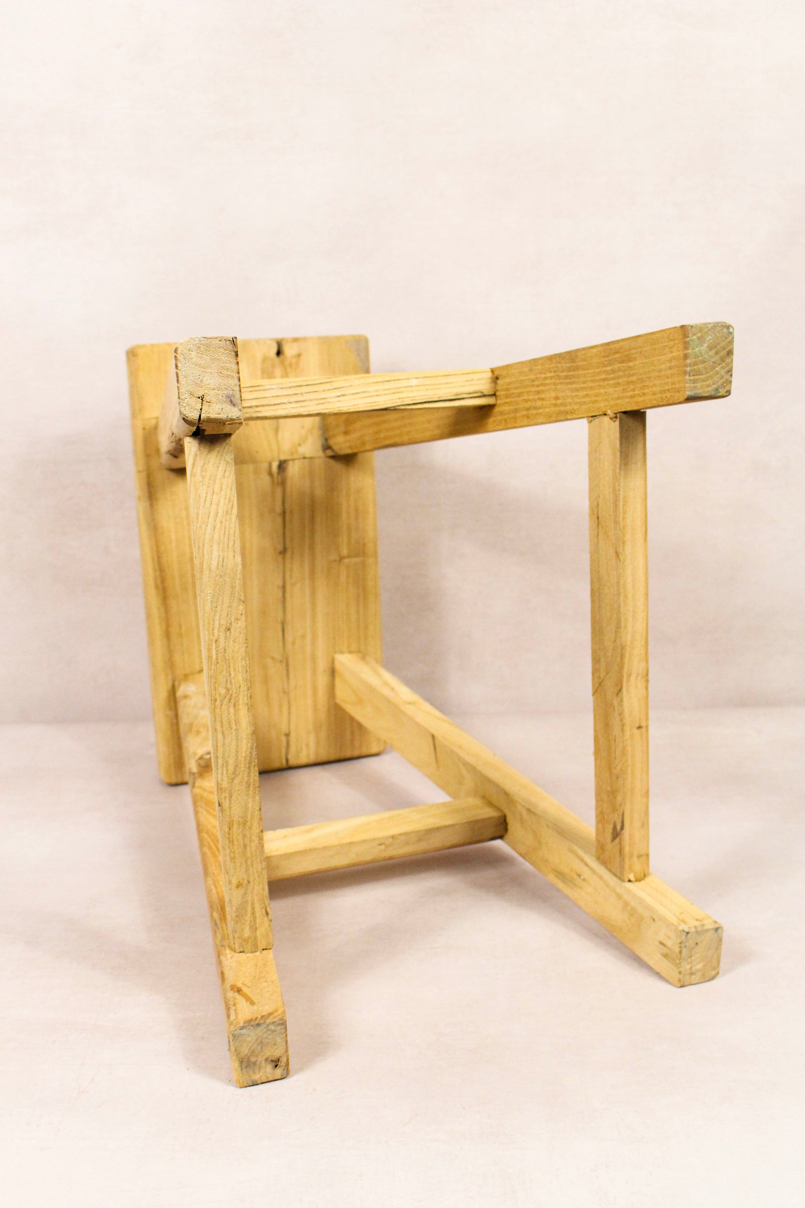 Vintage Rustic Stool - Elm wood - 189