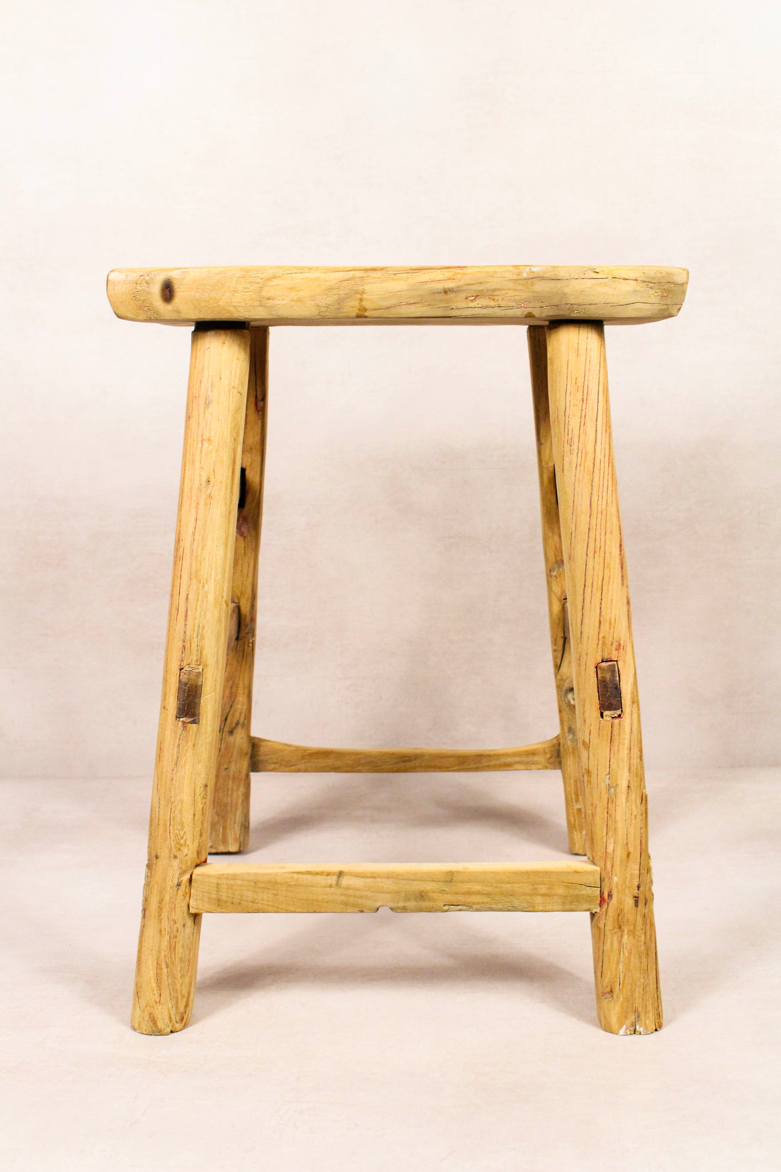 Vintage Rustic Stool - Elm wood - 192