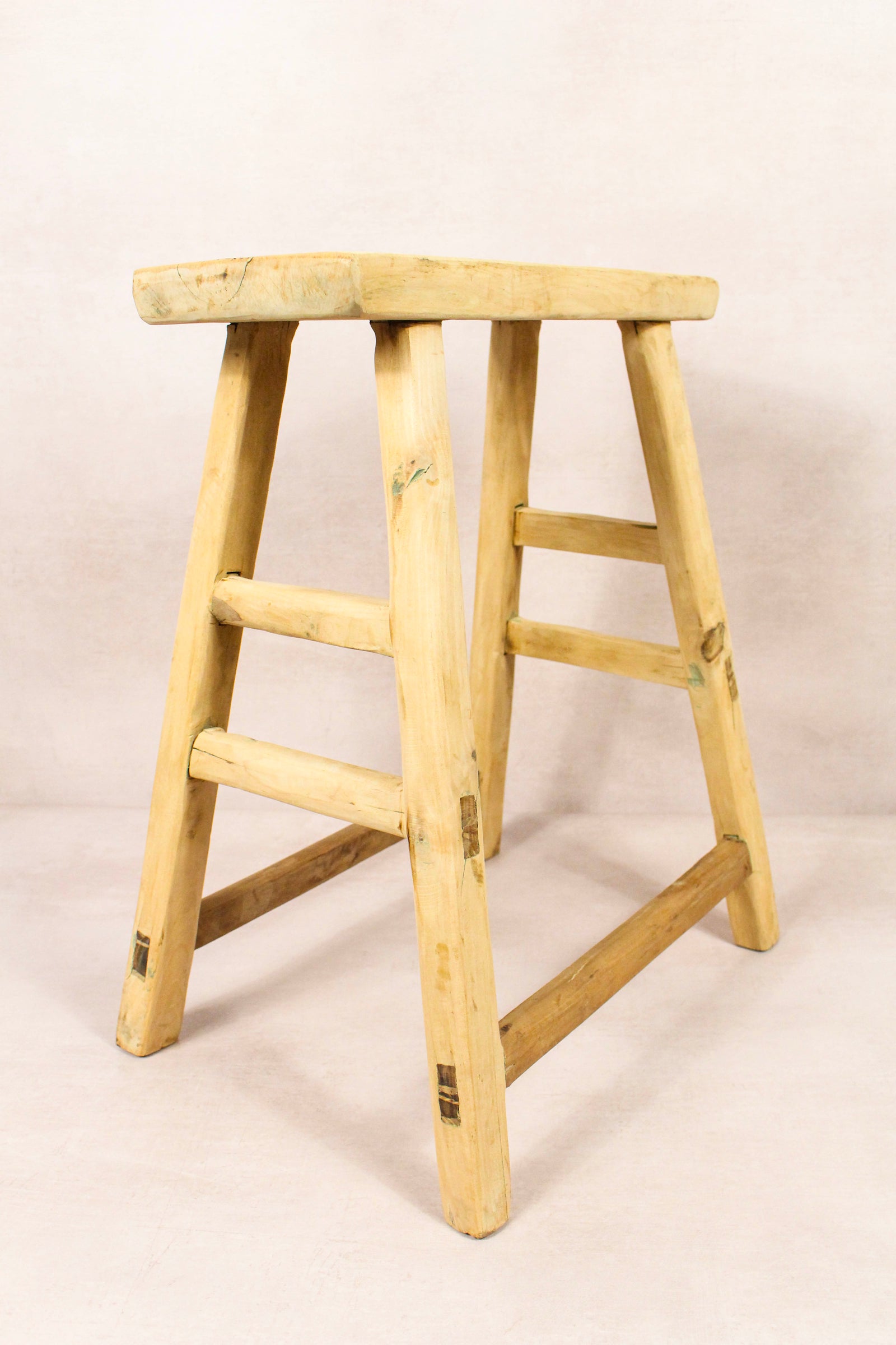 Vintage Rustic Stool - Elm wood - 194