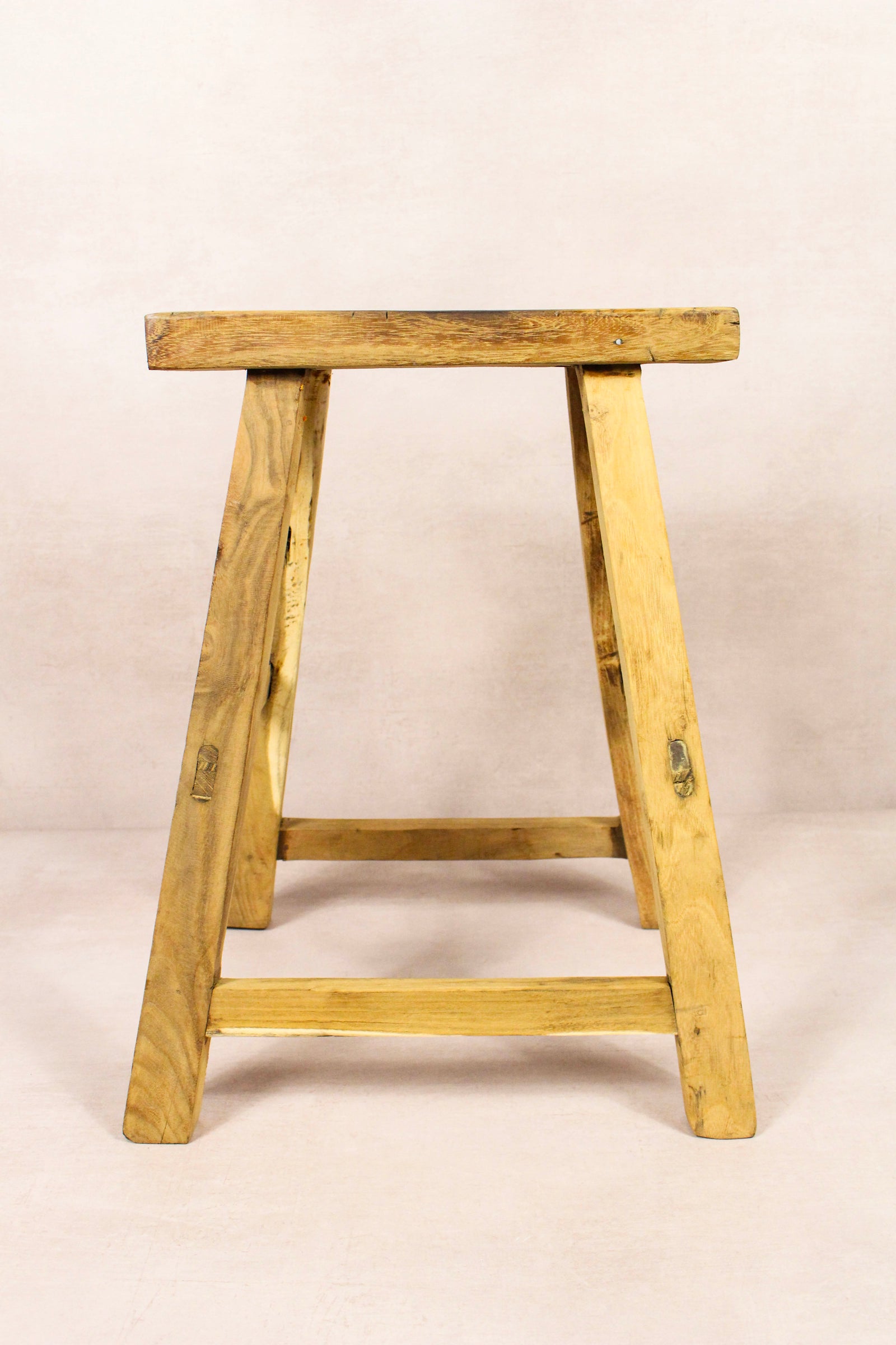 Vintage Rustic Stool - Elm wood - 195