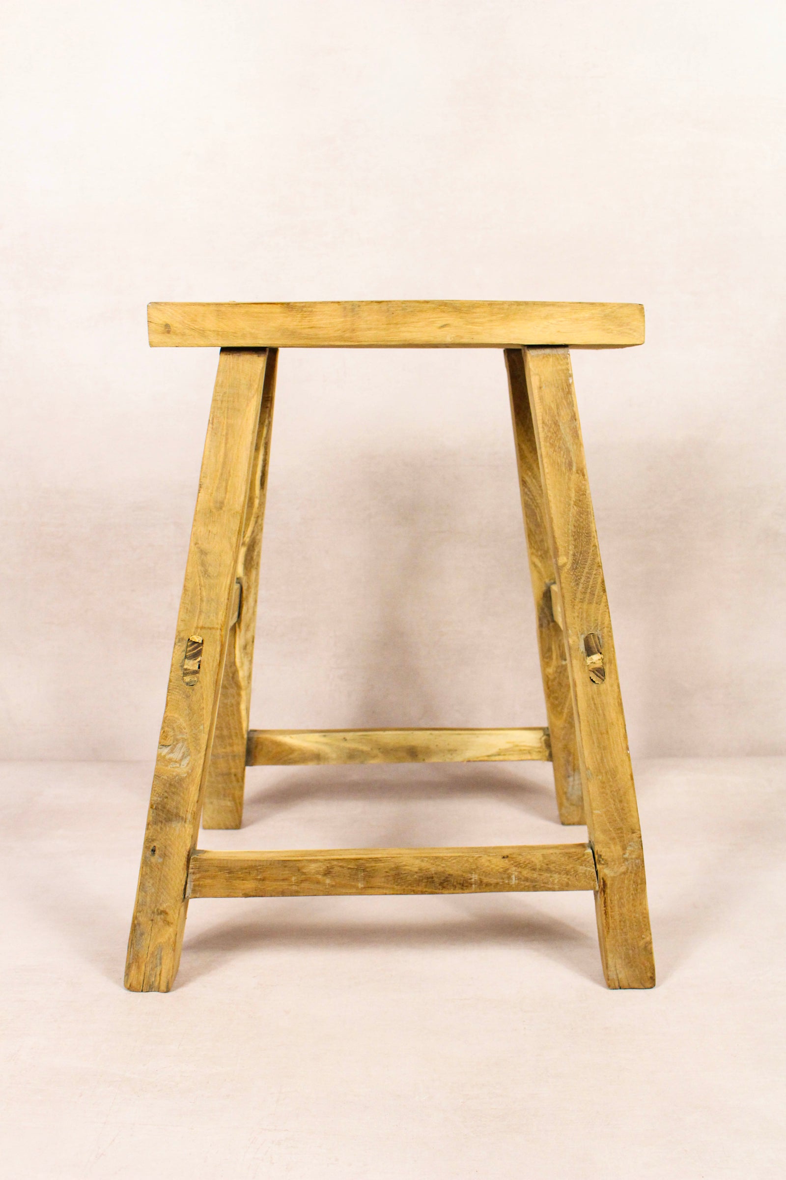 Vintage Rustic Stool - Elm wood - 196