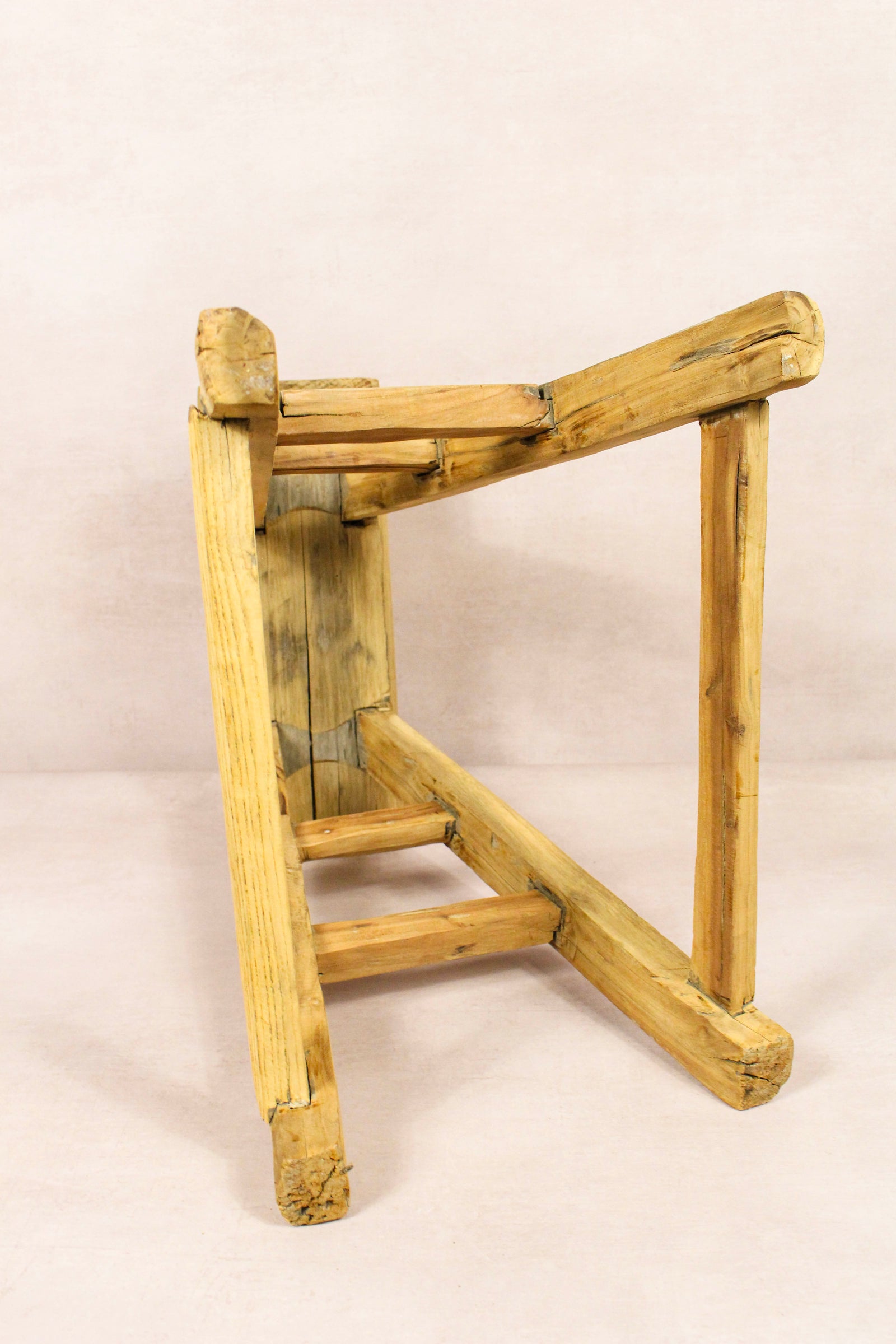 Vintage Rustic Stool - Elm wood - 197