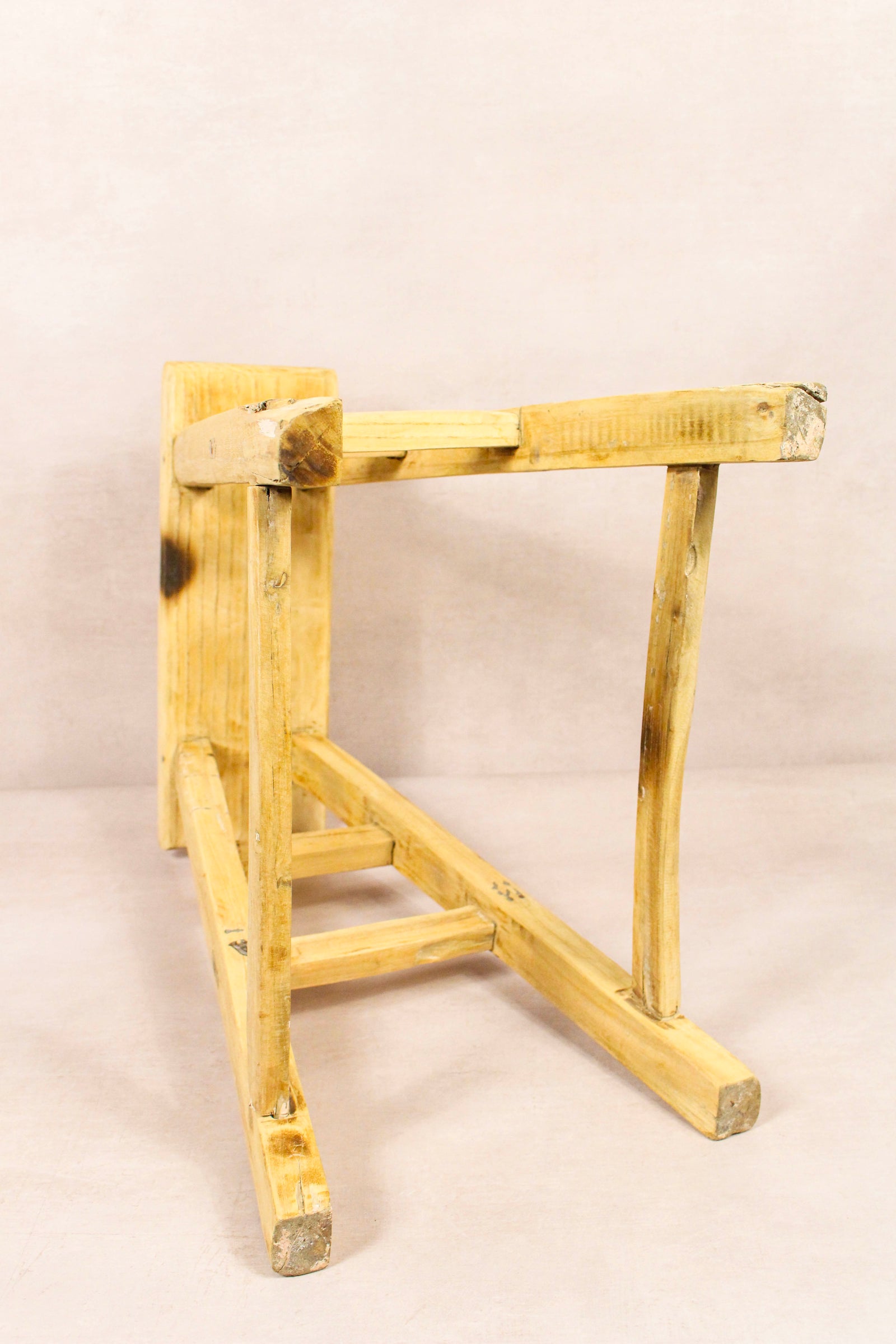 Vintage Rustic Stool - Elm wood - 200