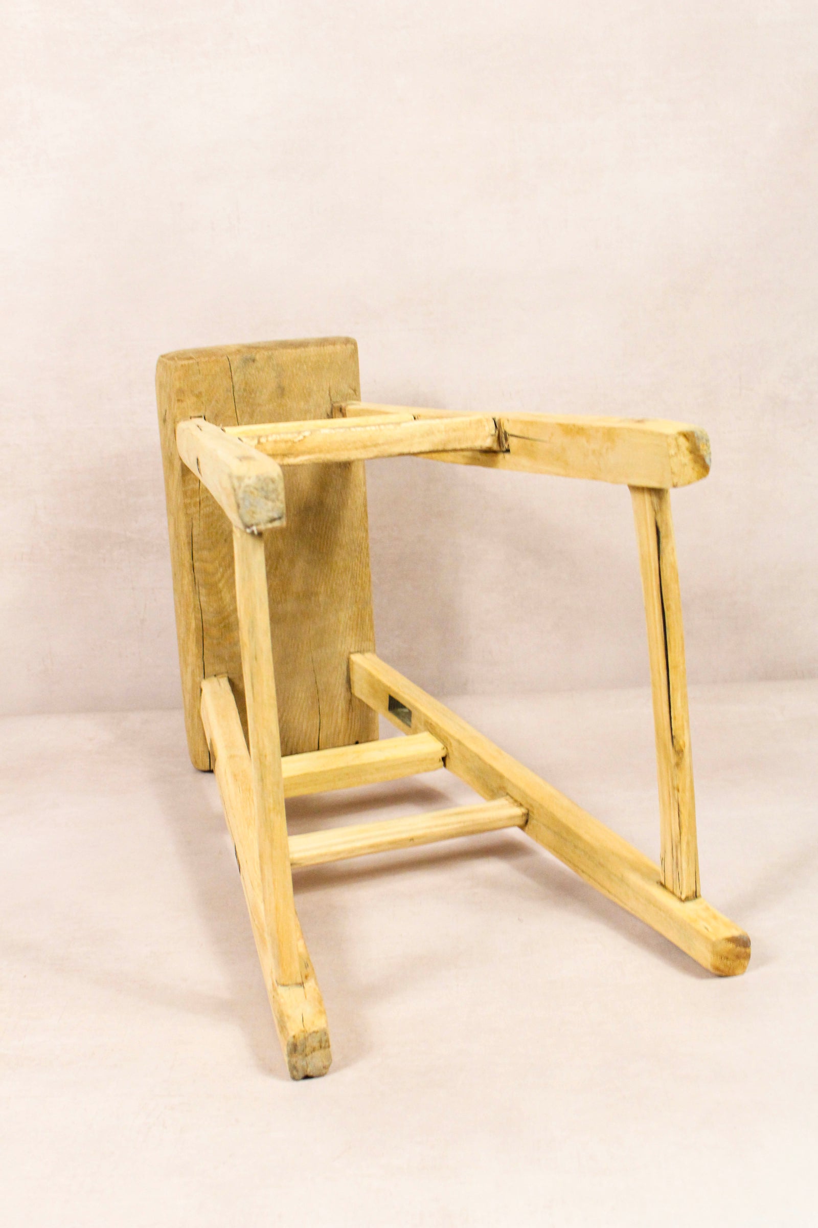 Vintage Rustic Stool - Elm wood - 209