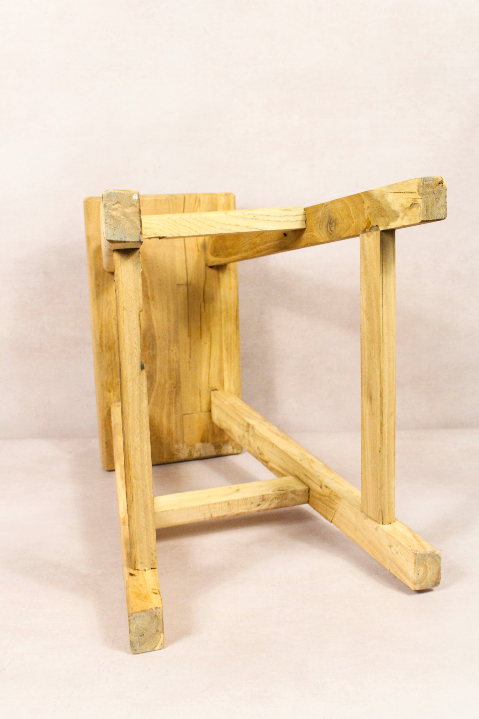Vintage Rustic Stool - Elm wood - 211