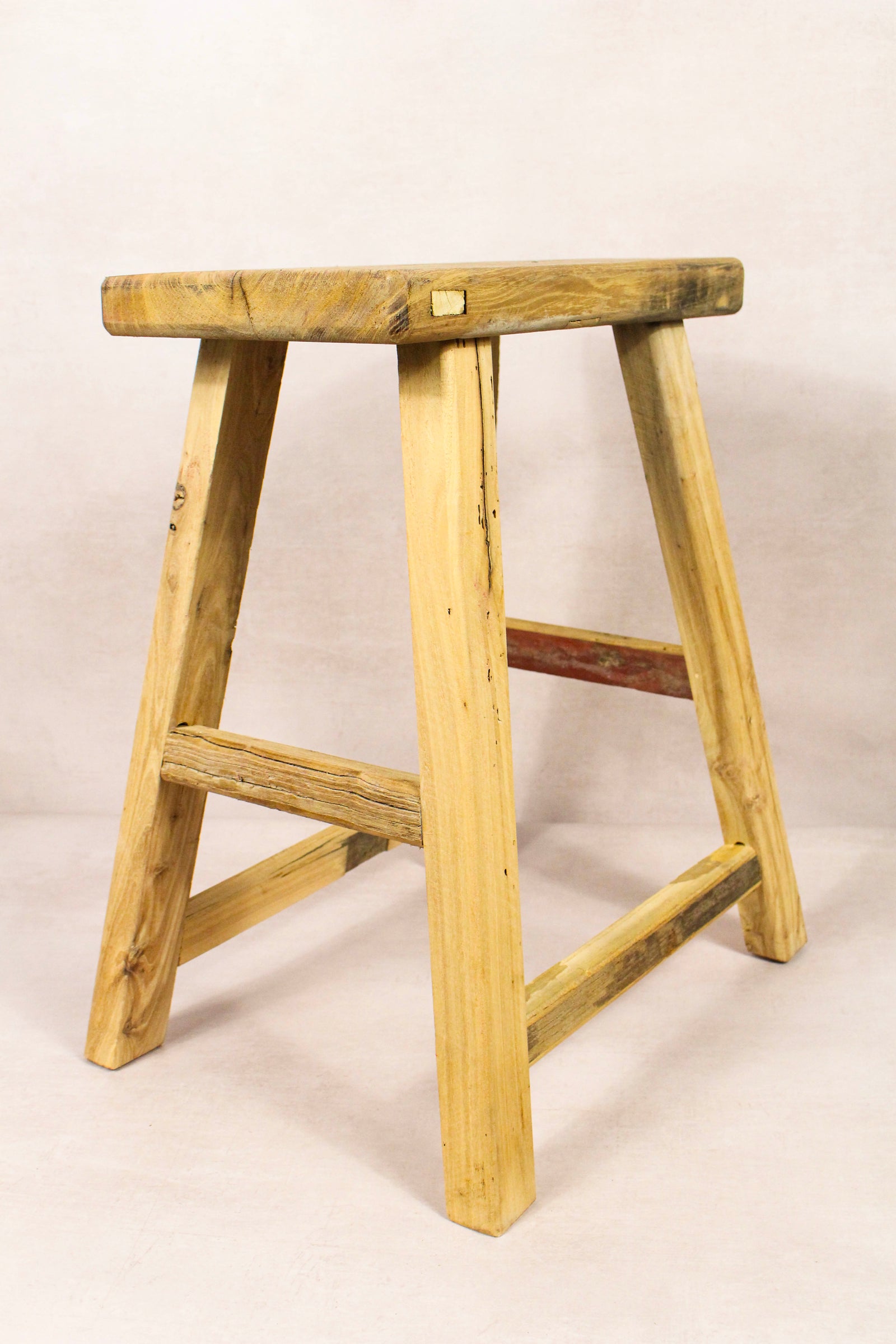 Vintage Rustic Stool - Elm wood - 213