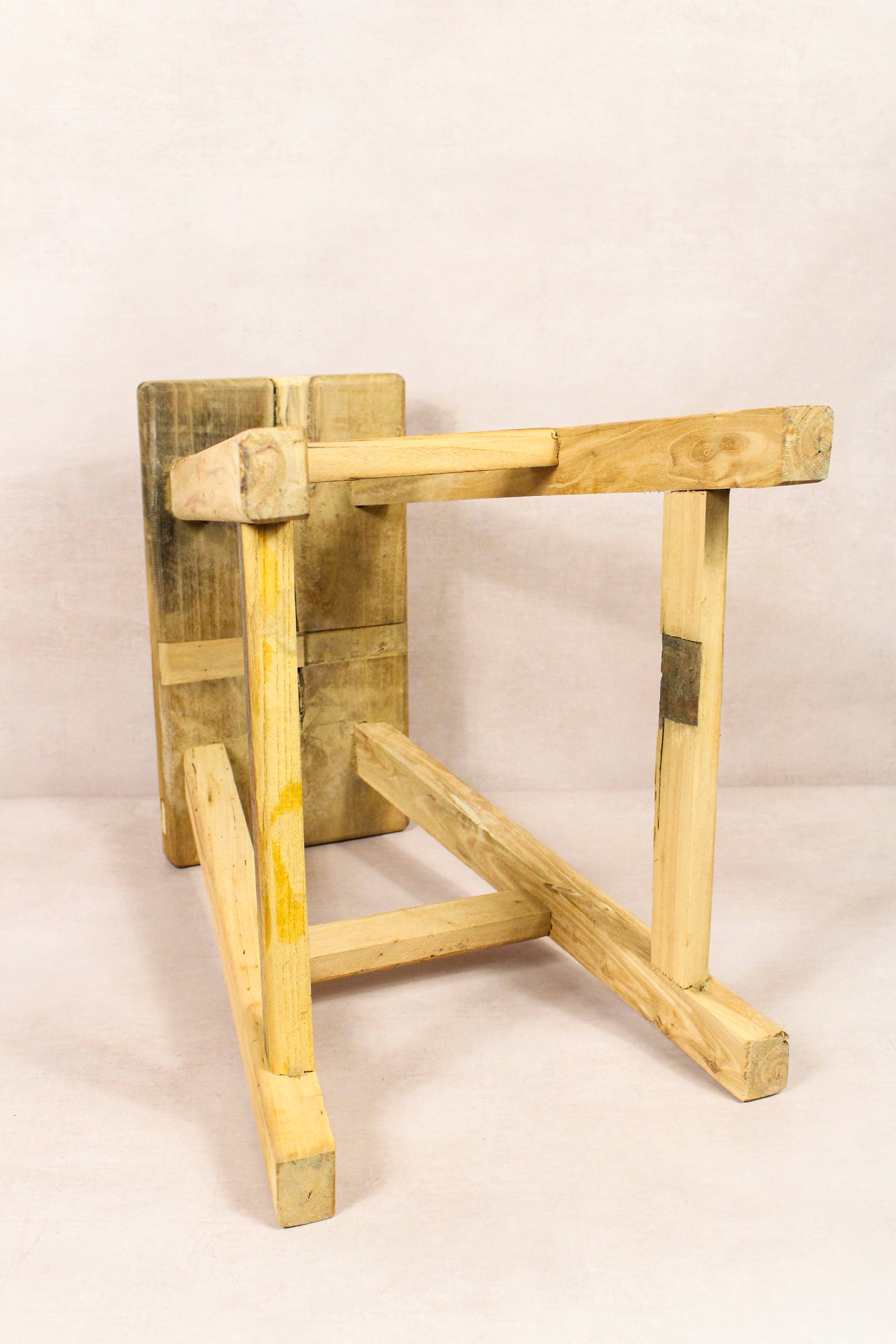 Vintage Rustic Stool - Elm wood - 213