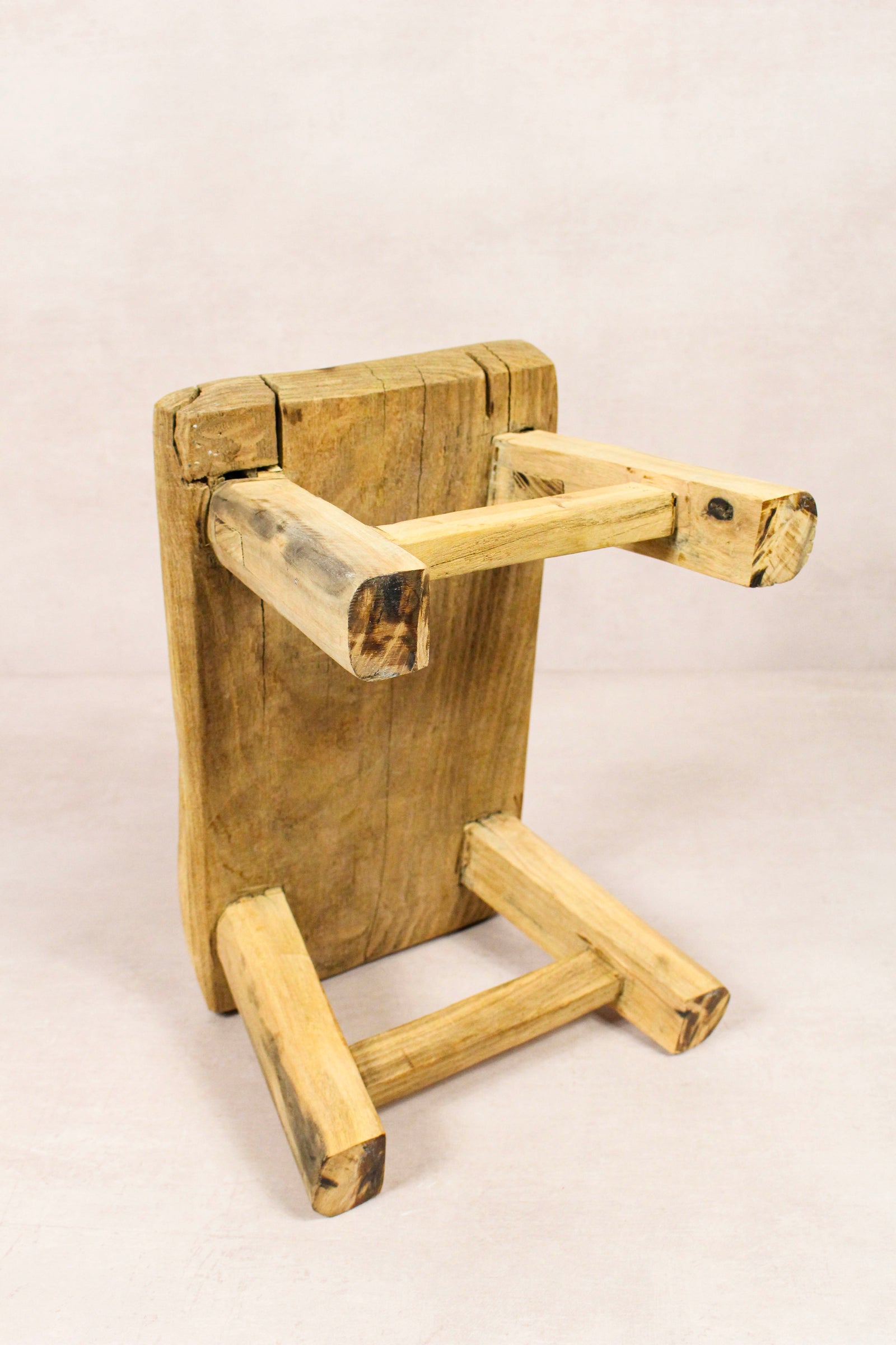 Vintage Rustic Stool - Elm wood - Small - 229