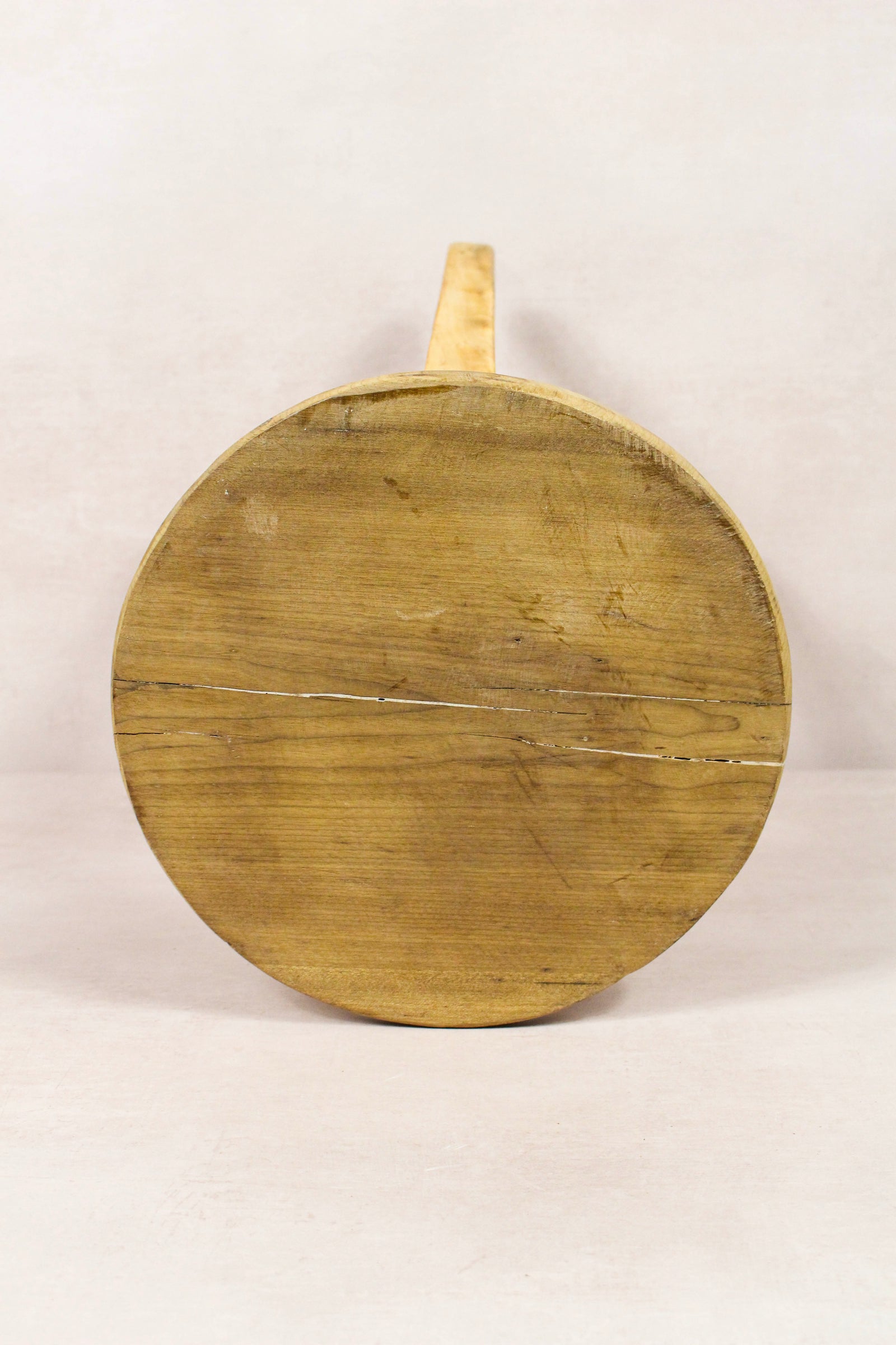 Vintage Rustic Round Stool - Elm wood - 241