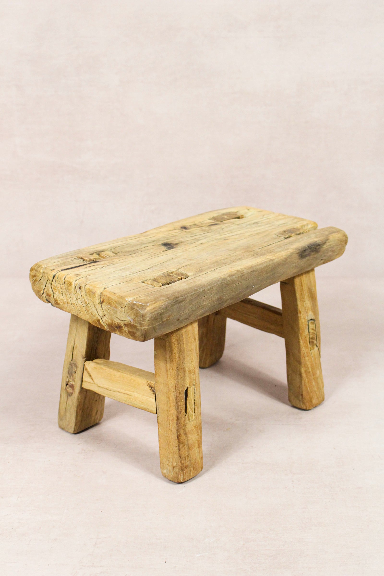 Vintage Rustic Stool - Elm wood - Small - 244