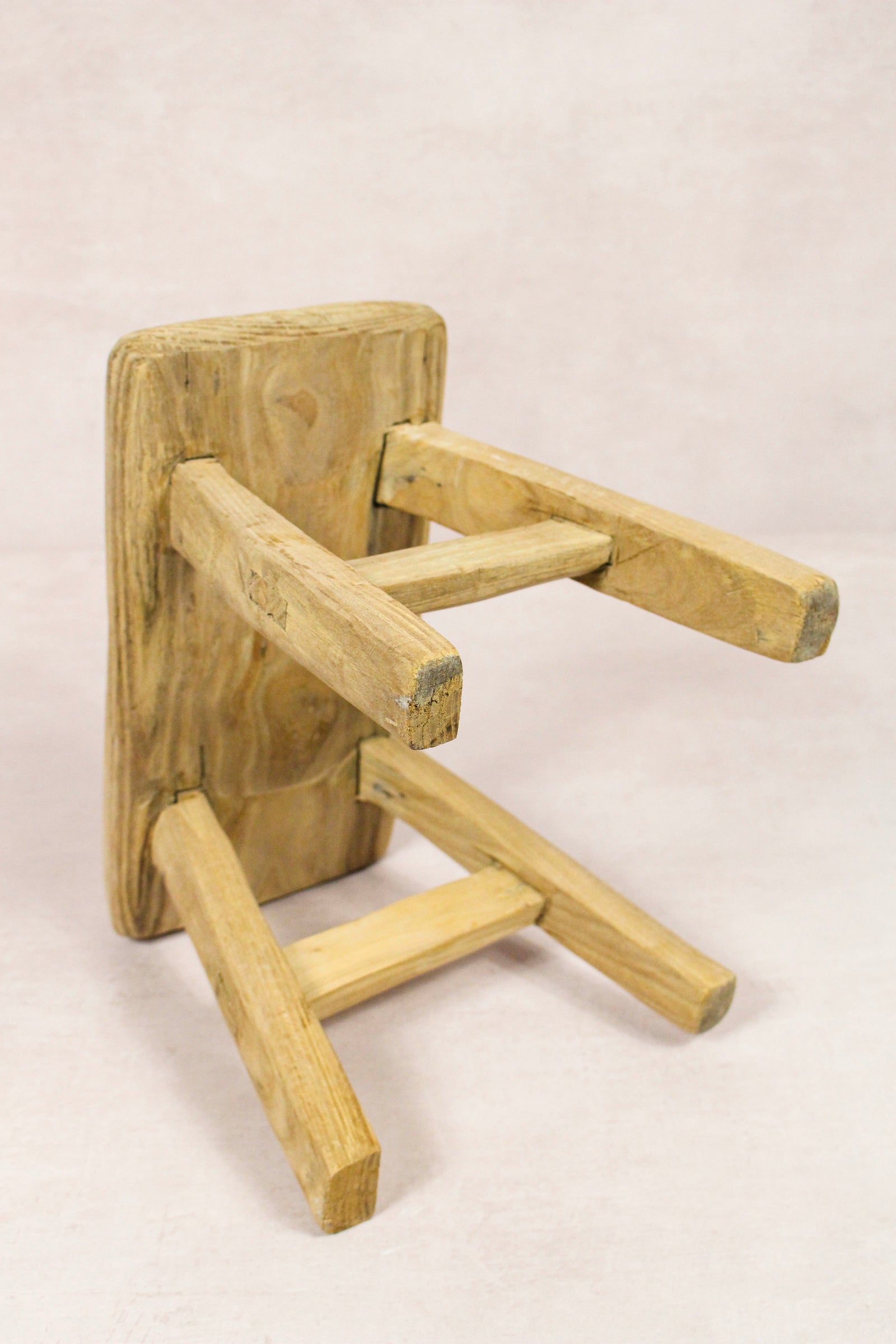 Vintage Rustic Stool - Elm wood - Small - 256