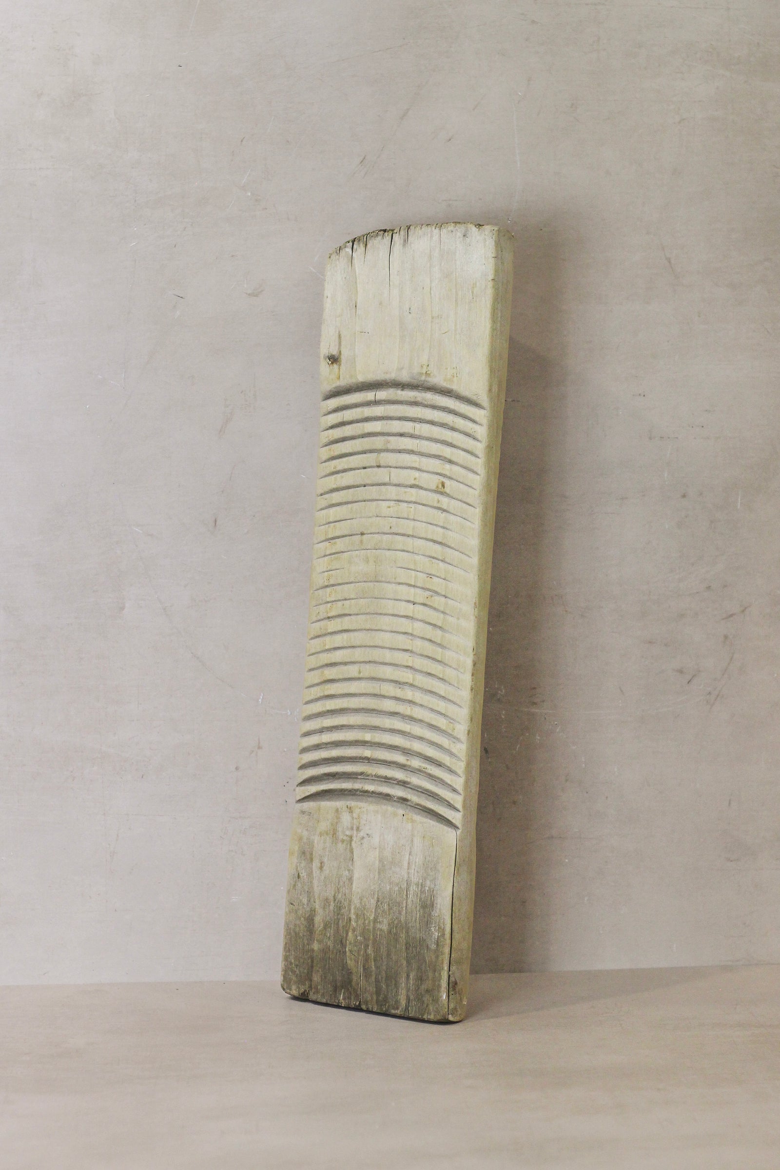 Vintage Elm Wooden Washboard - no 13