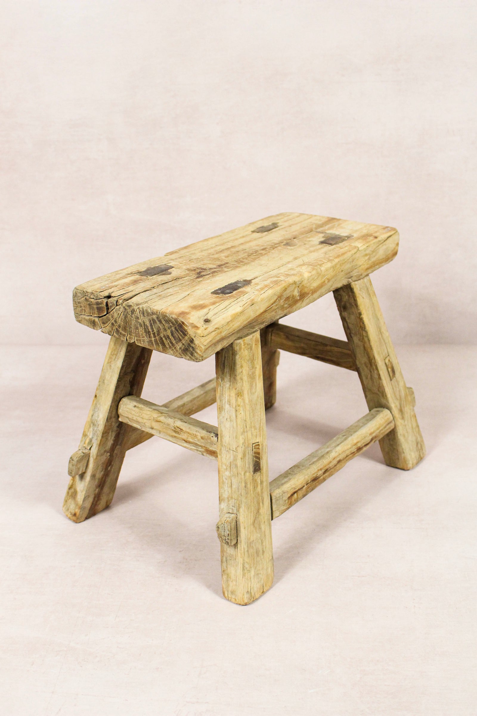 Vintage Rustic Stool - Elm wood - Small - 277