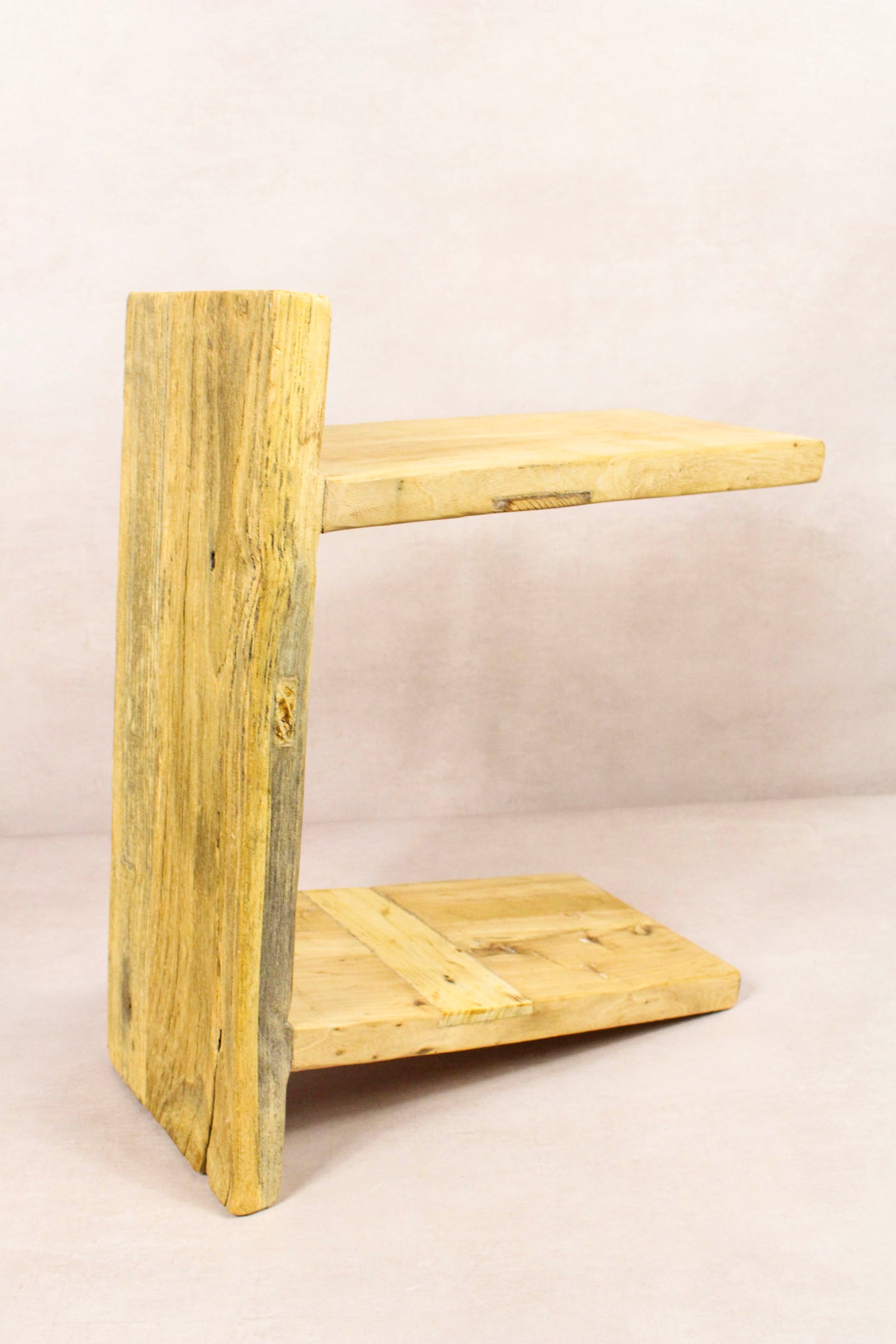 Vintage Rustic Stool - Elm wood - Square - 280