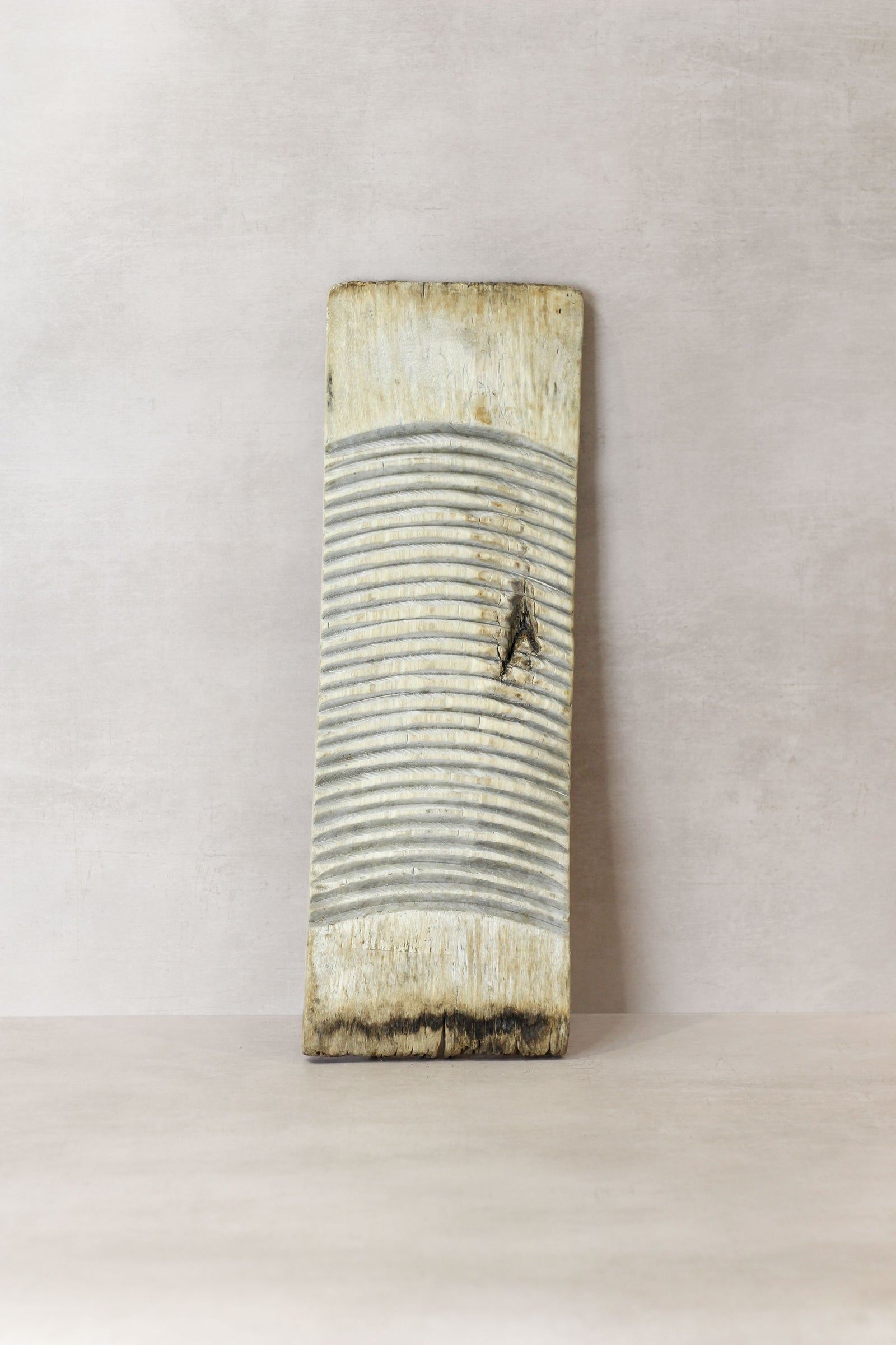 Vintage Elm Wooden Washboard - no 20