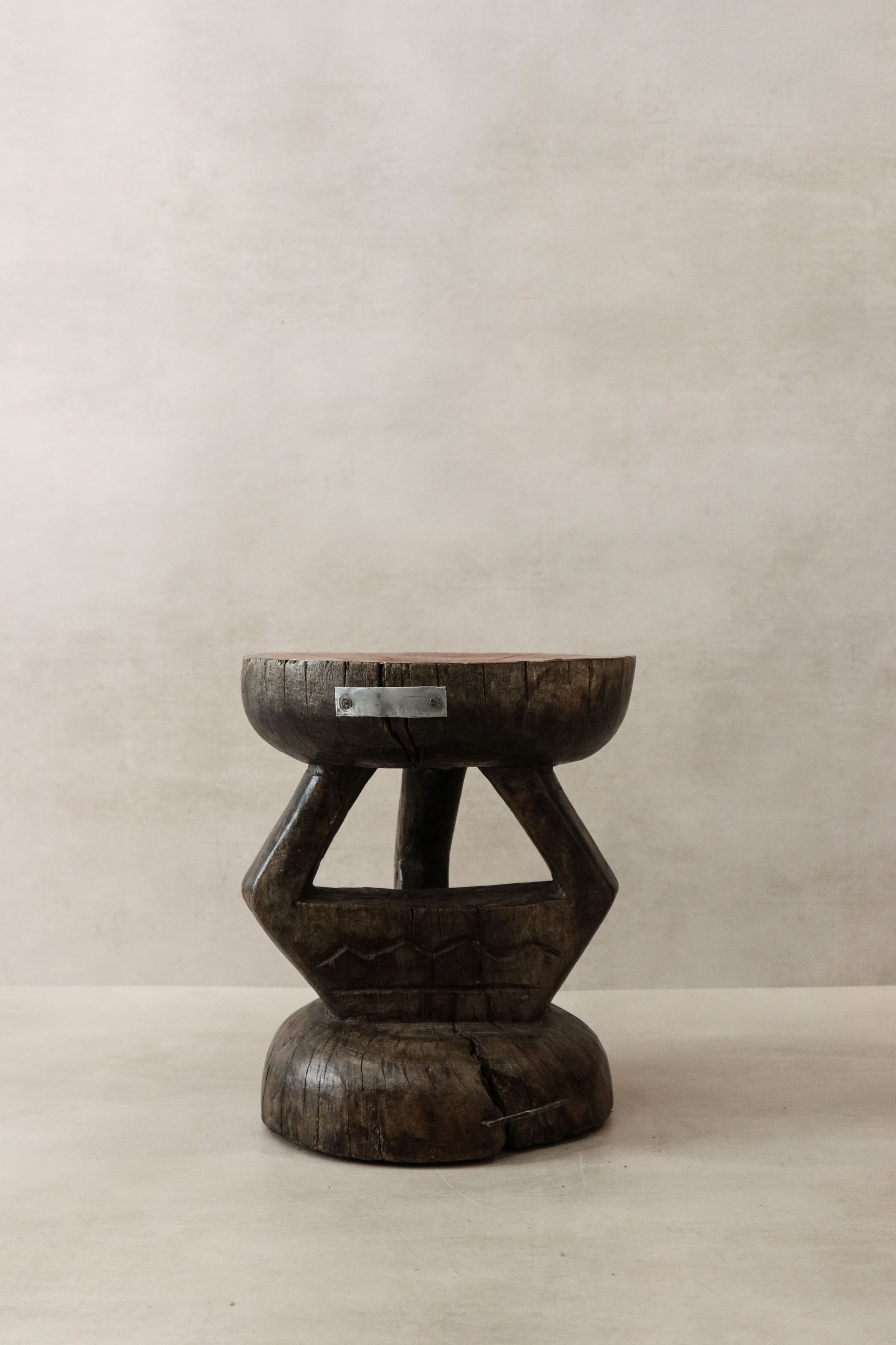 Vintage Tonga Stool - Copper Top - 27.1