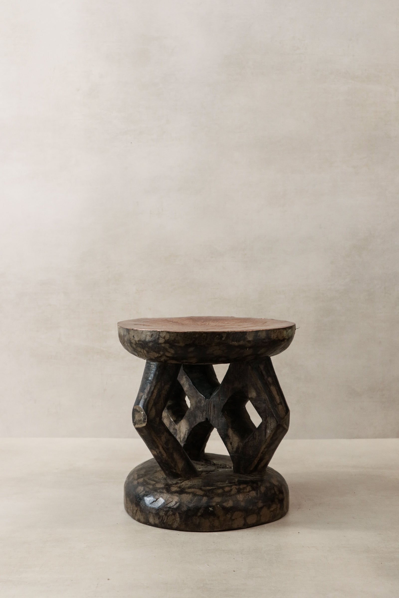 Vintage Tonga Stool - Copper Top - 25.2