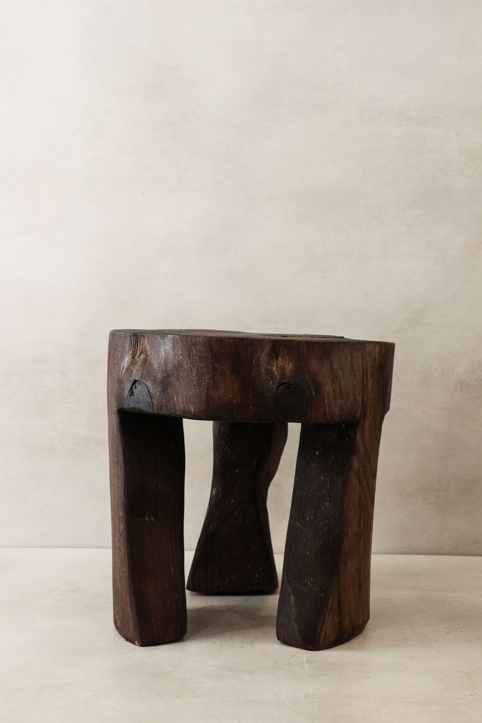 Hand Carved Wooden Stool\Side Table - 47.1